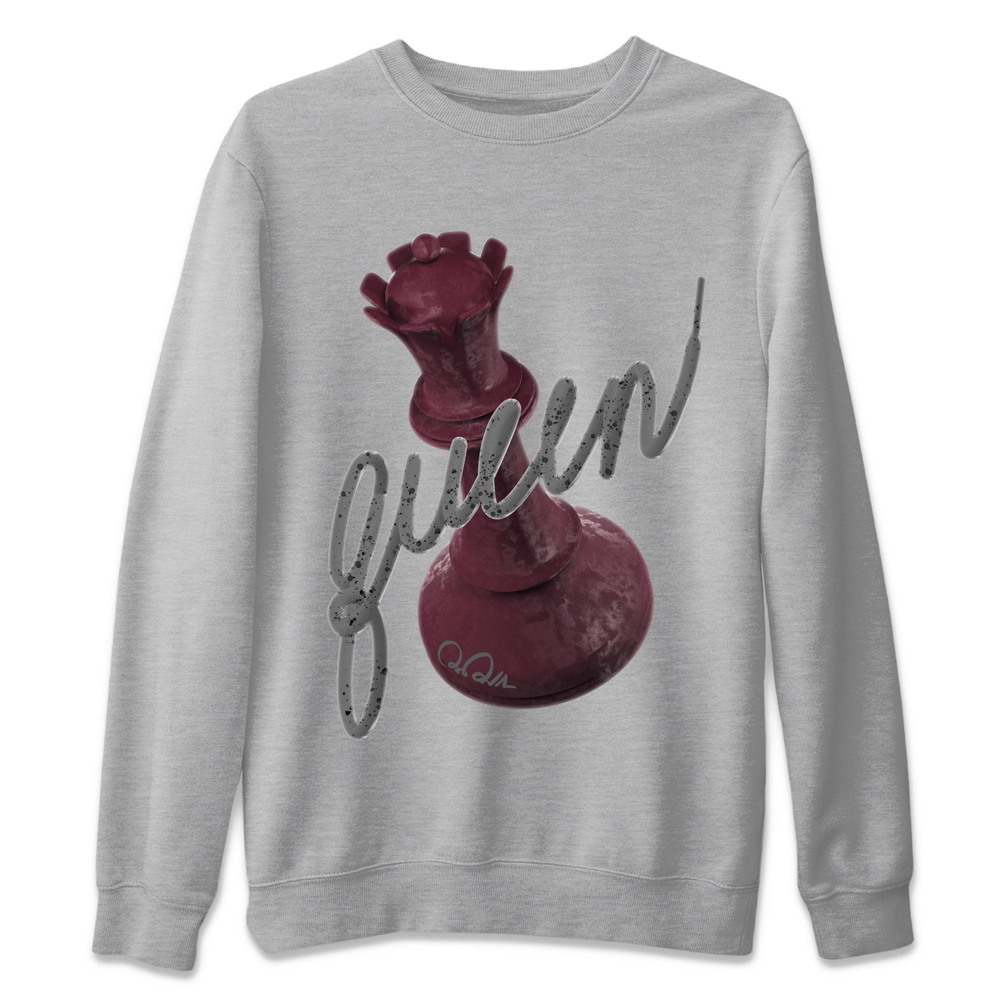 3D Queen Unisex Tops - Air Jordan 5 Burgundy