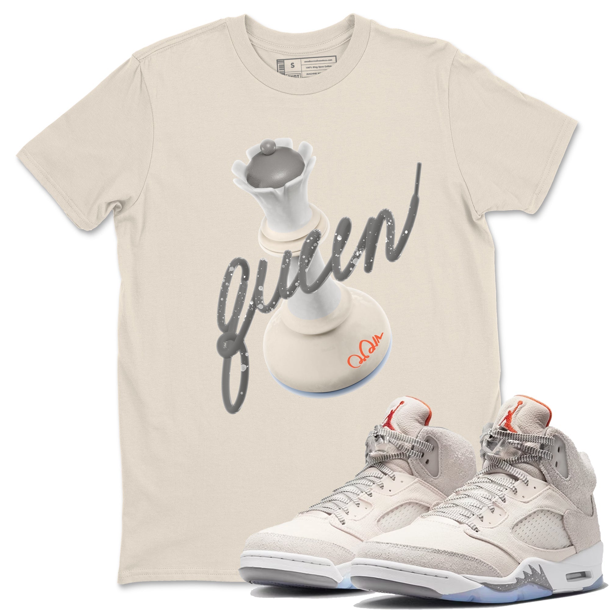 3D Queen Unisex Tops - Air Jordan 5 Craft