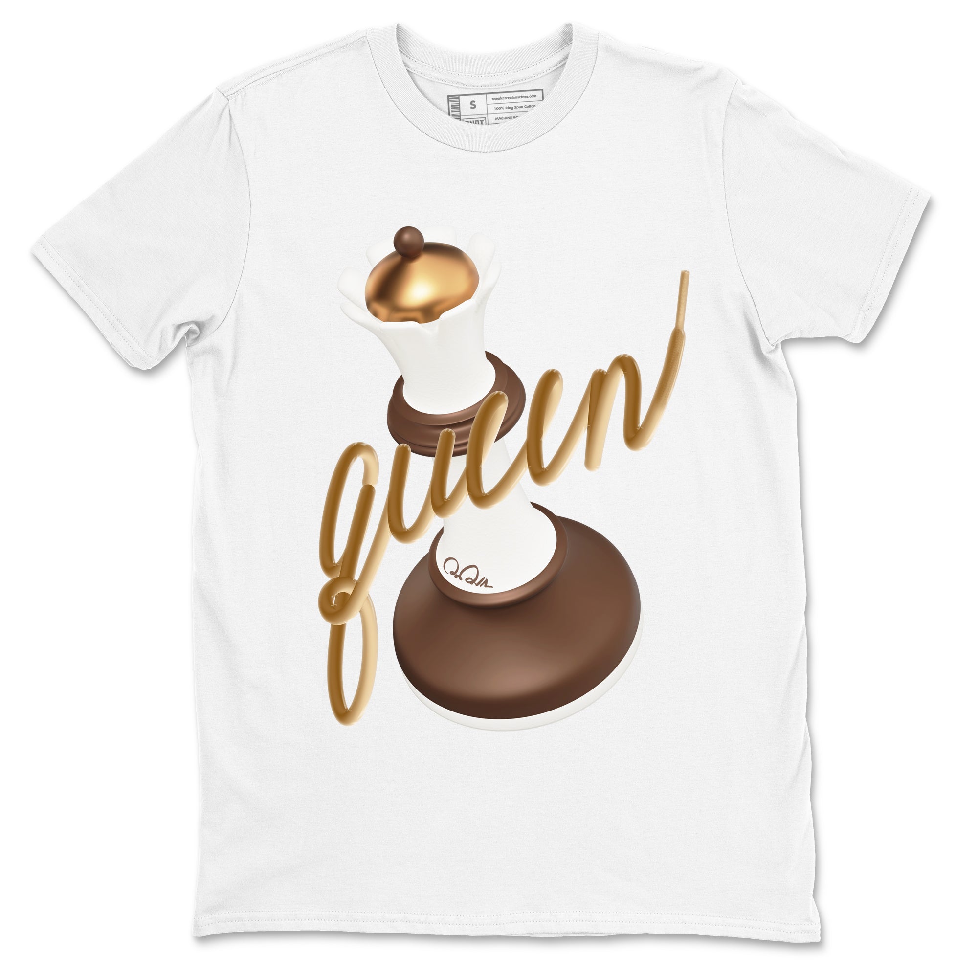 3D Queen snkmatch Tees - Air Jordan 5 Golden Ticket