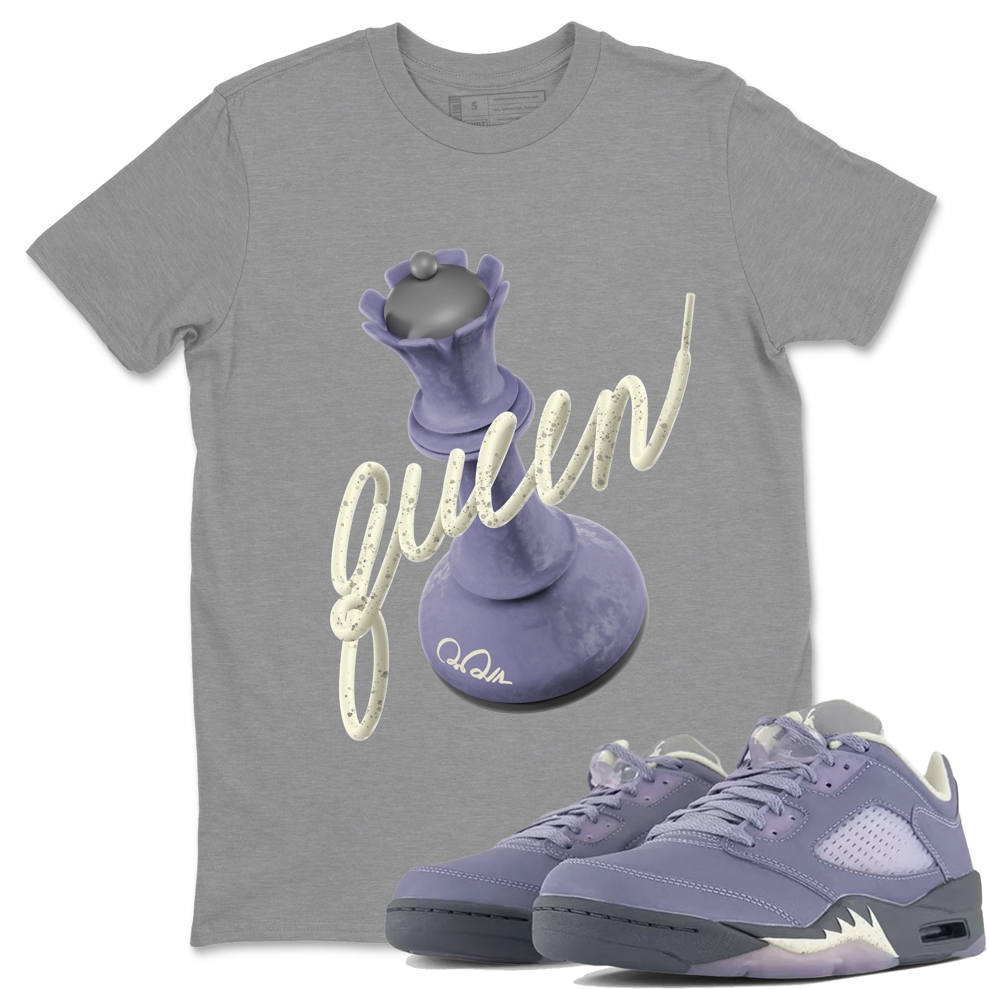 3D Queen Unisex Tops - Air Jordan 5 Indigo Haze