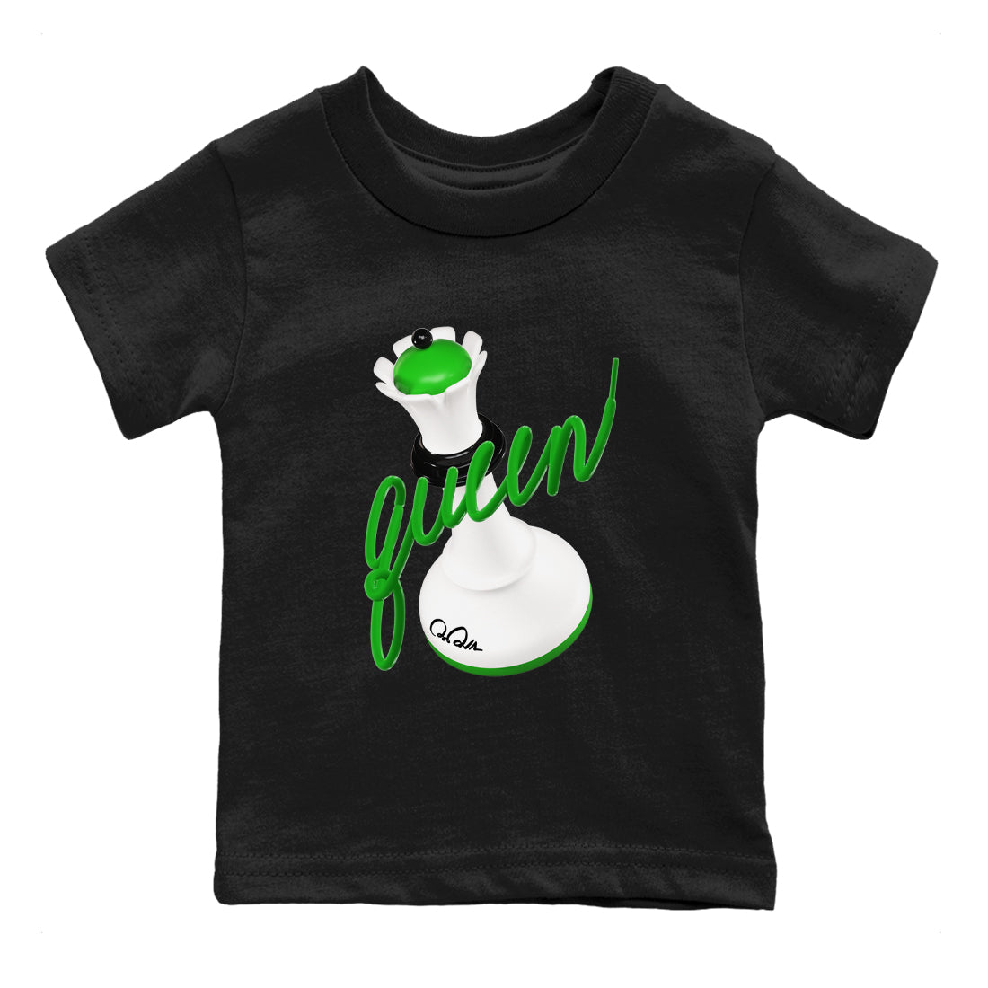 3D Queen snkmatch Tees Kids - Air Jordan 5 Lucky Green