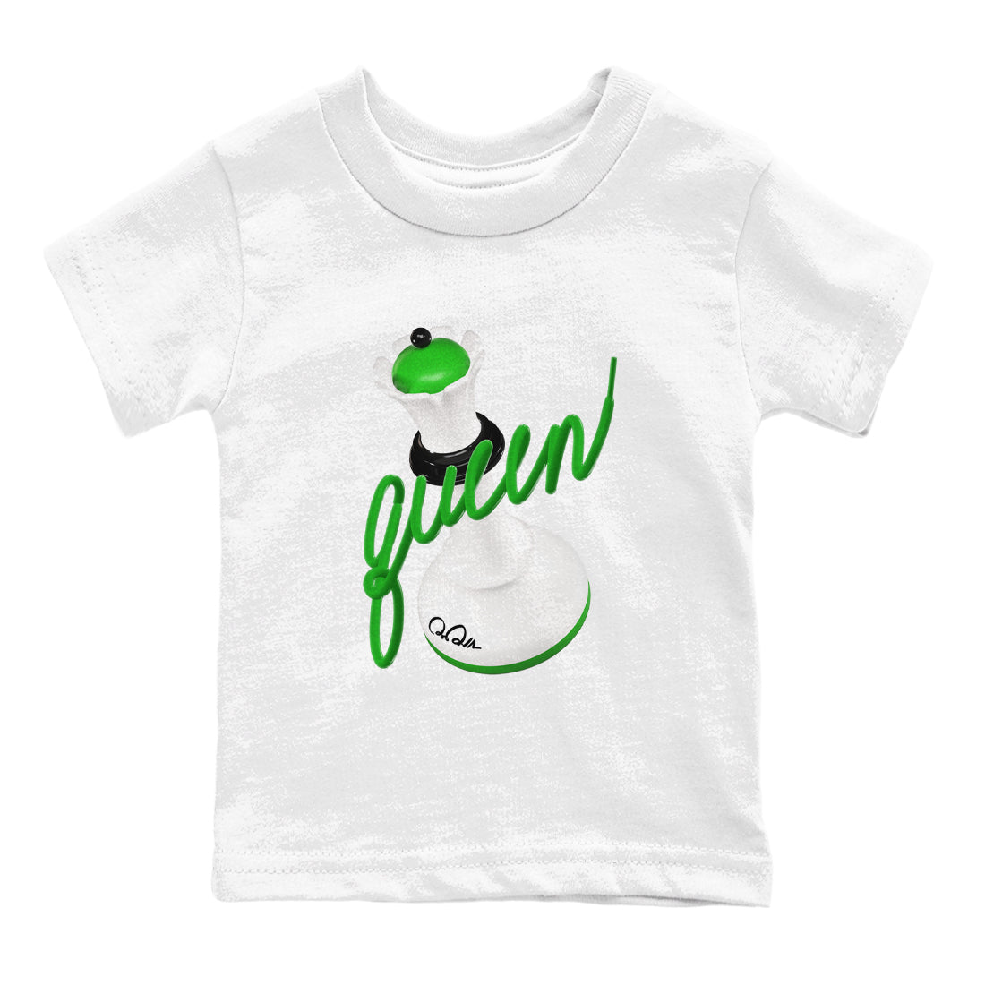 3D Queen snkmatch Tees Kids - Air Jordan 5 Lucky Green