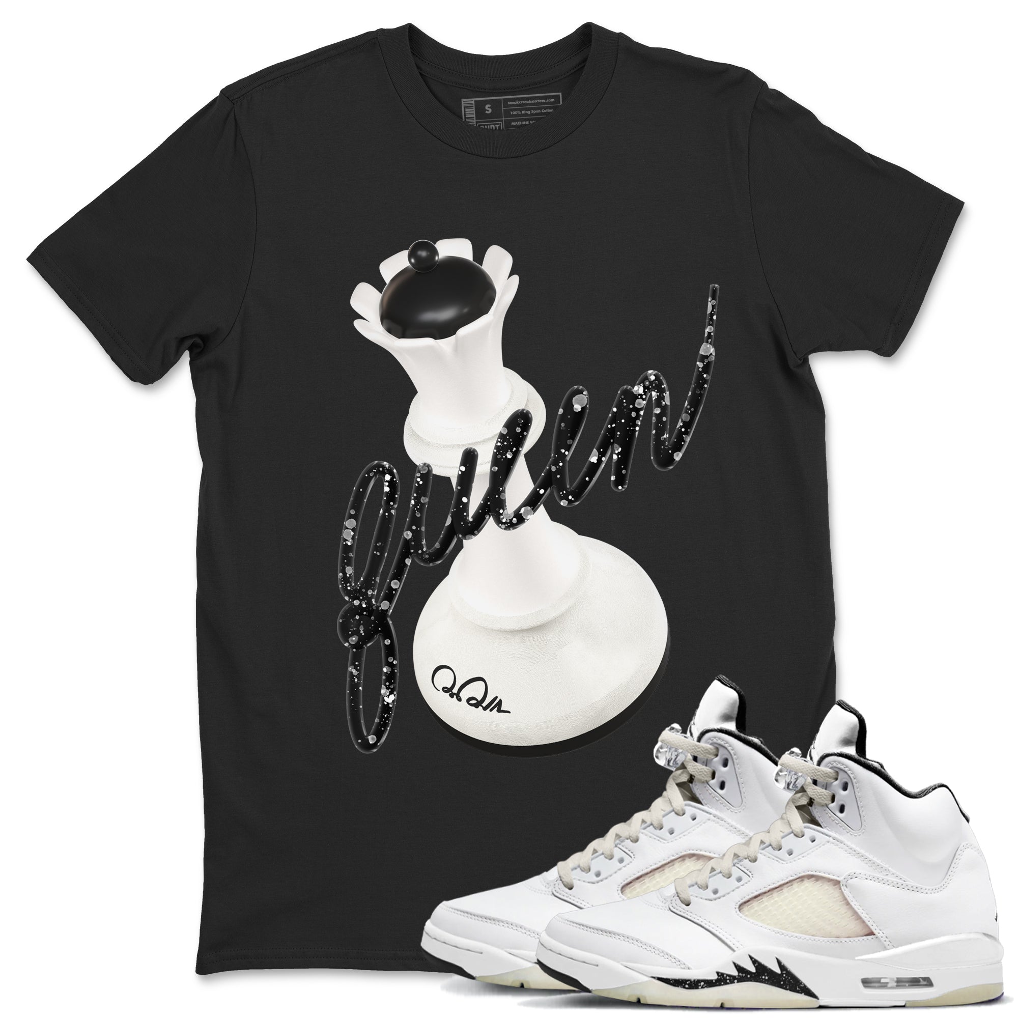 3D Queen snkmatch Tees - Air Jordan 5 Sail