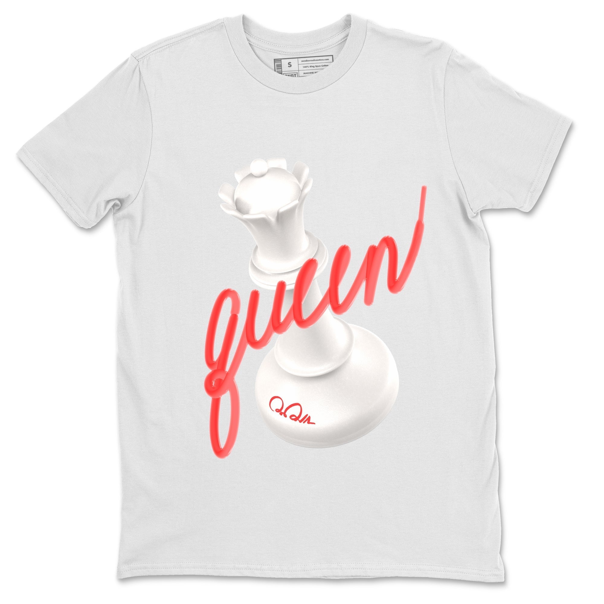 3D Queen Unisex Tops - Air Jordan 7 White Infrared