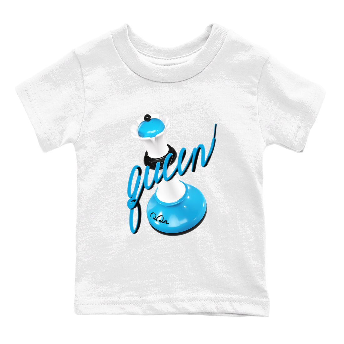 3D Queen snkmatch Tees Kids - Air Jordan 9 Powder Blue