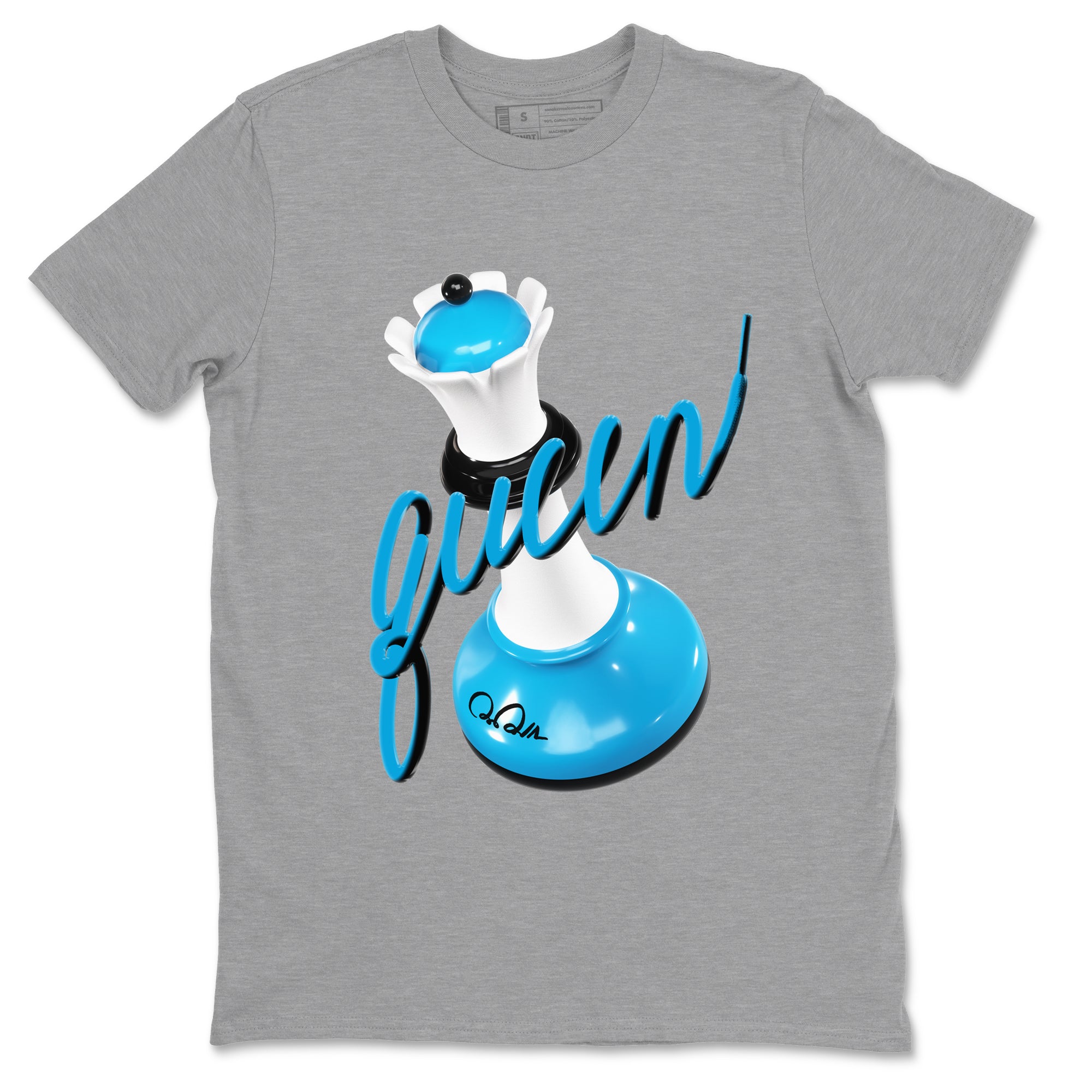 3D Queen snkmatch Tees - Air Jordan 9 Powder Blue