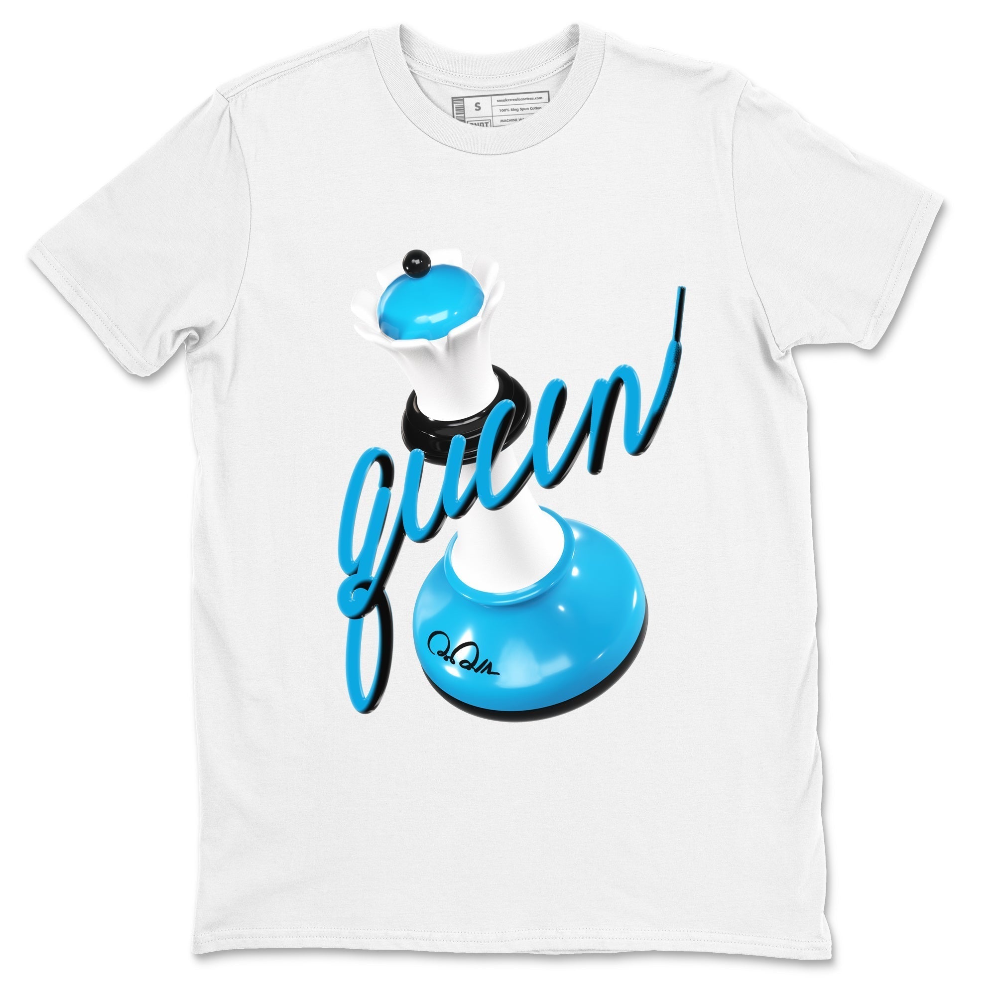 3D Queen snkmatch Tees - Air Jordan 9 Powder Blue