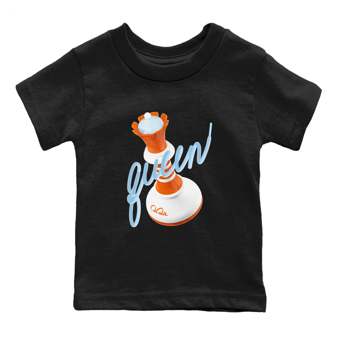 3D Queen snkmatch Tee Kids - Crazy 8 Team Orange