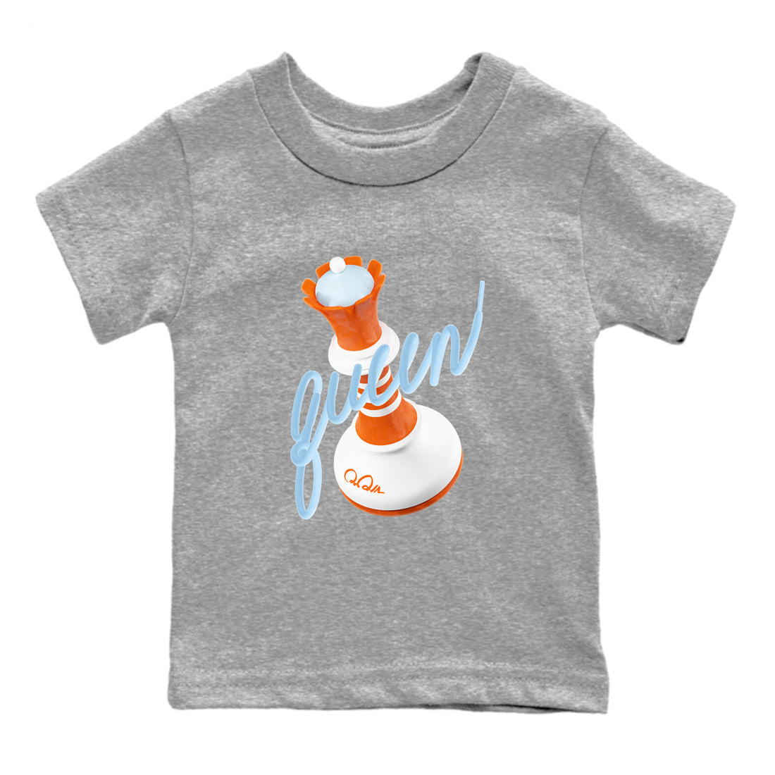 3D Queen snkmatch Tee Kids - Crazy 8 Team Orange