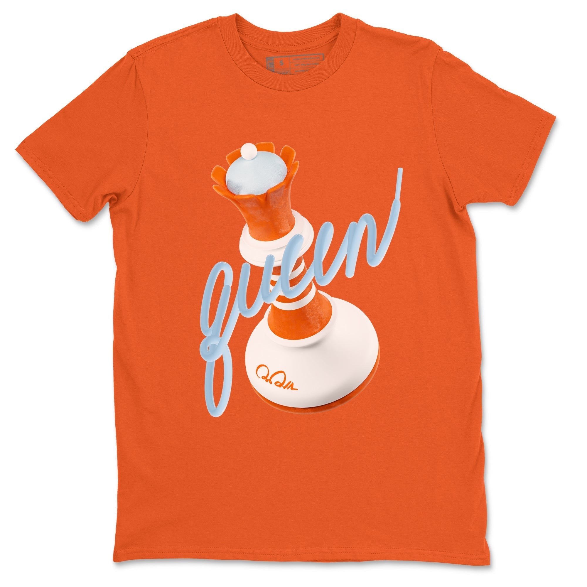 3D Queen snkmatch Tee - Crazy 8 Team Orange
