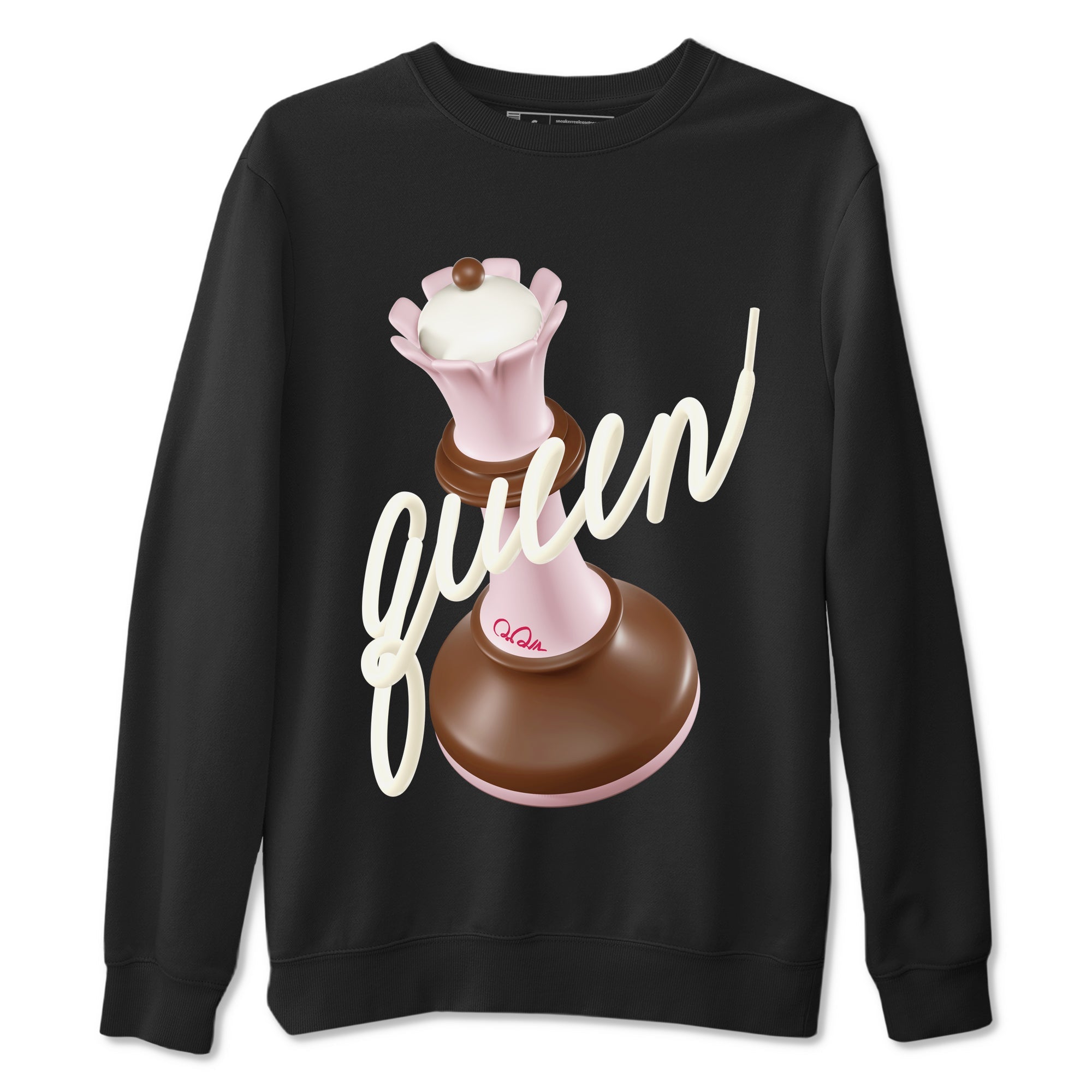 3D Queen snkmatch Tees - Dunk Cacao Wow And Pink Foam