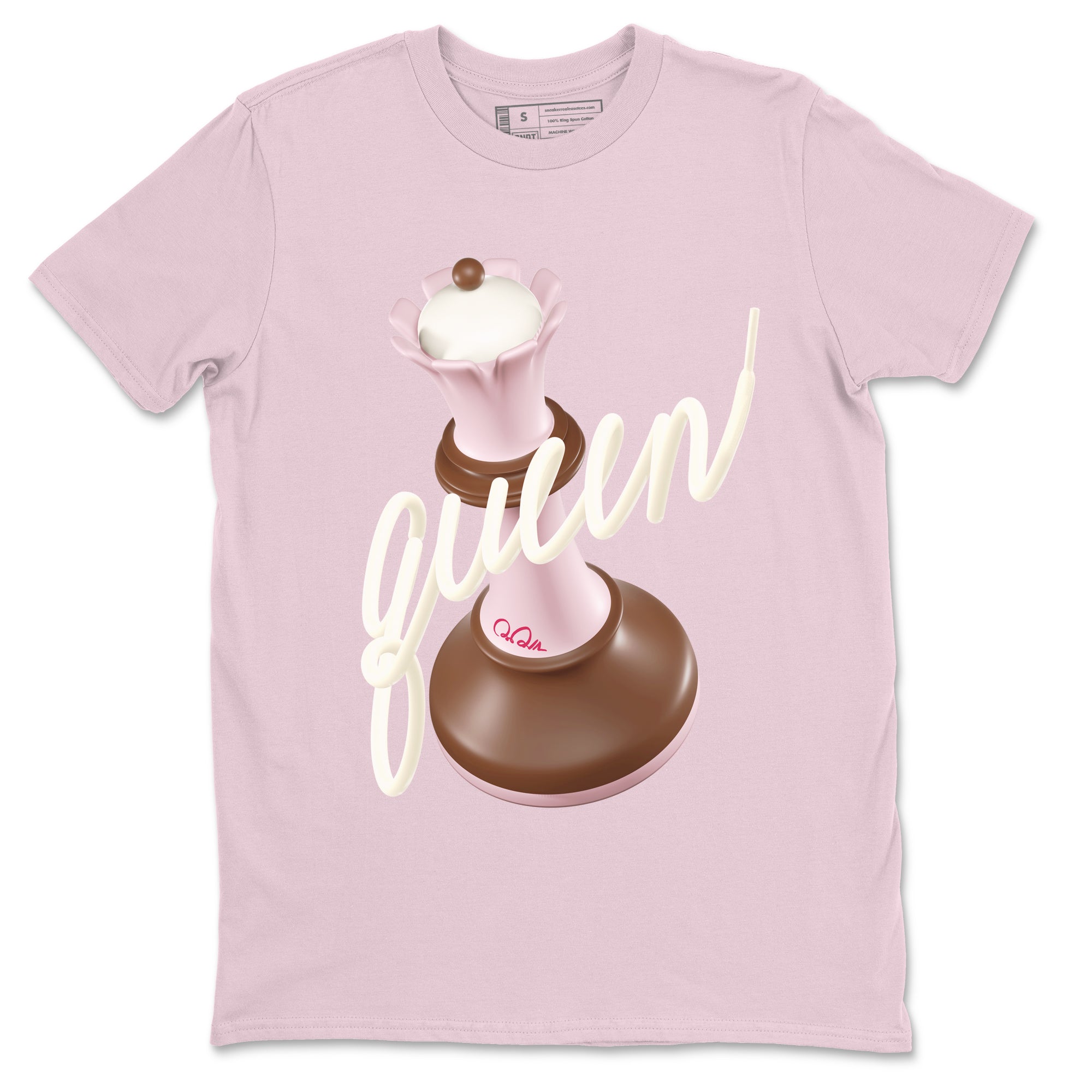 3D Queen snkmatch Tees - Dunk Cacao Wow And Pink Foam
