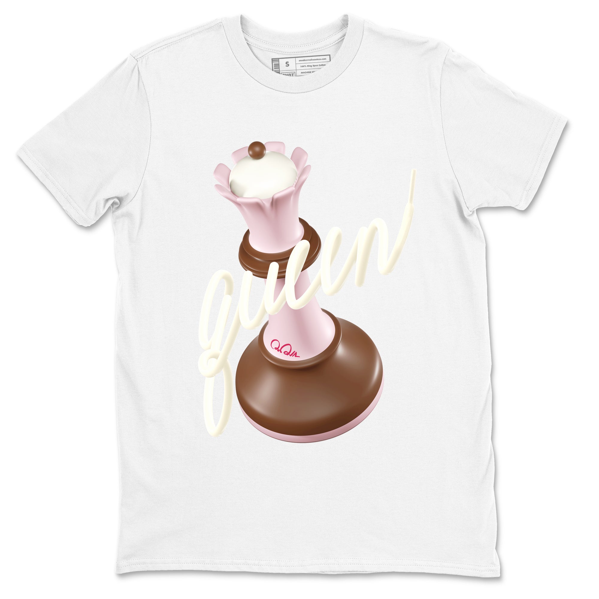 3D Queen snkmatch Tees - Dunk Cacao Wow And Pink Foam