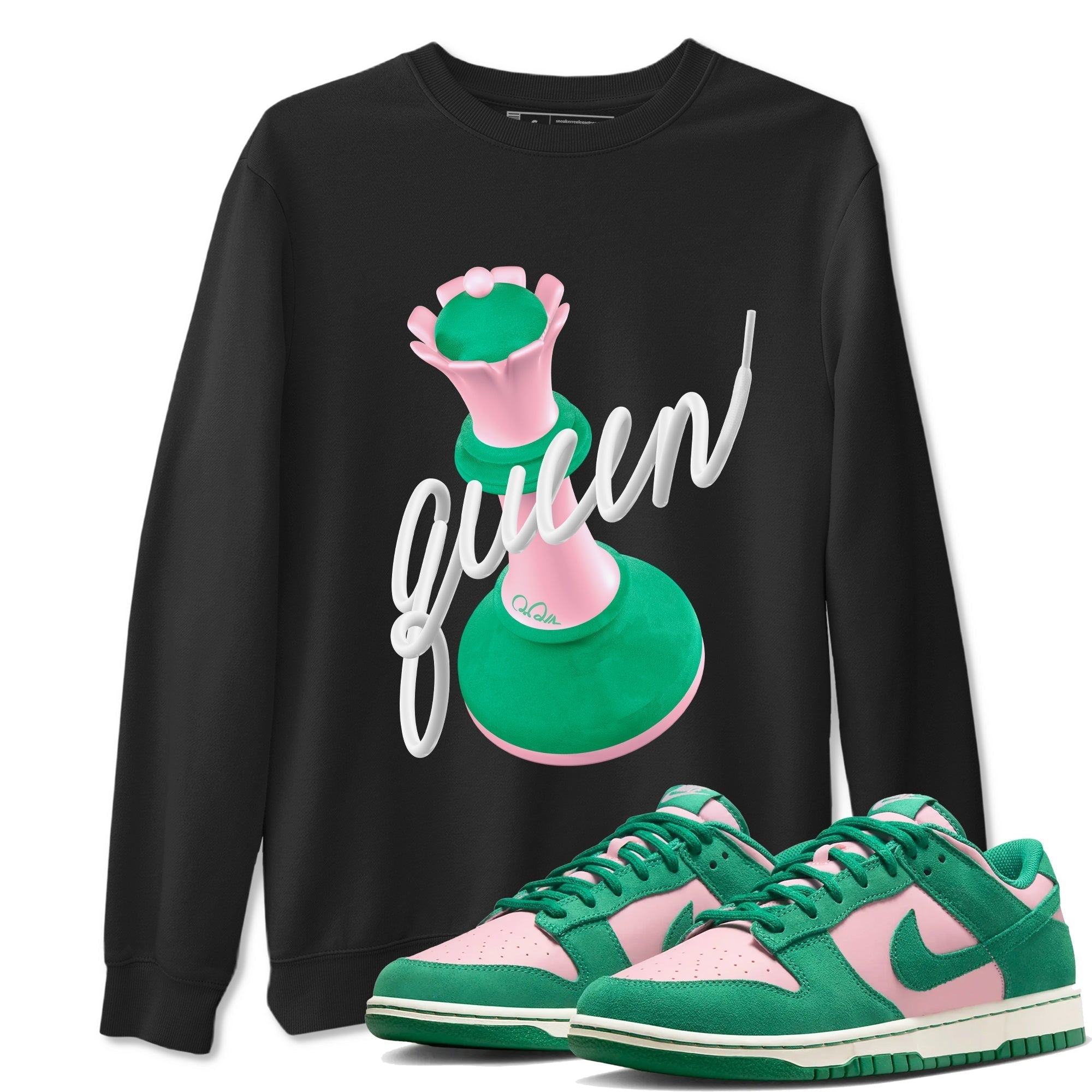 3D Queen snkmatch Tees - Dunk Medium Soft Pink Malachite