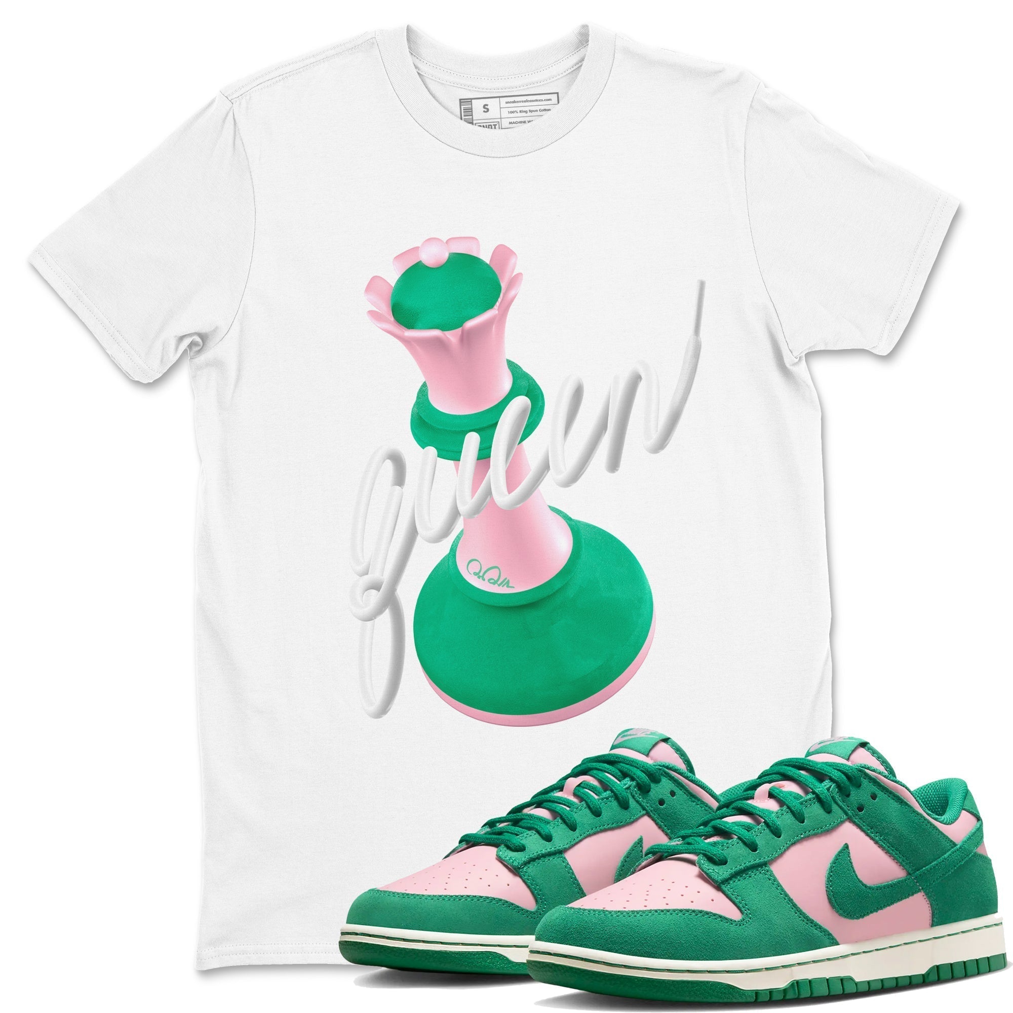 3D Queen snkmatch Tees - Dunk Medium Soft Pink Malachite