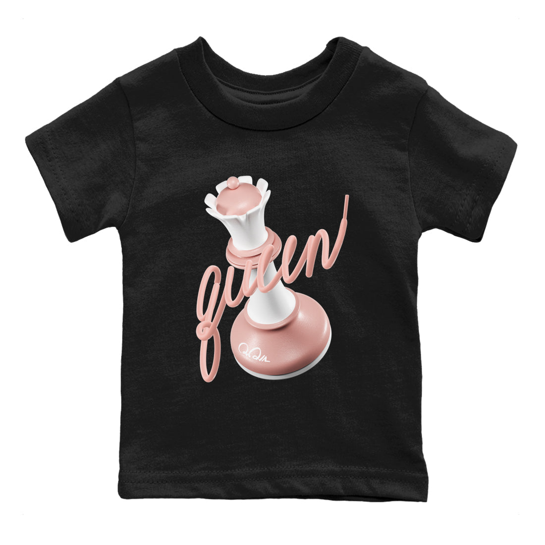3D Queen snkmatch Tee Kids - Dunk Rose Whisper