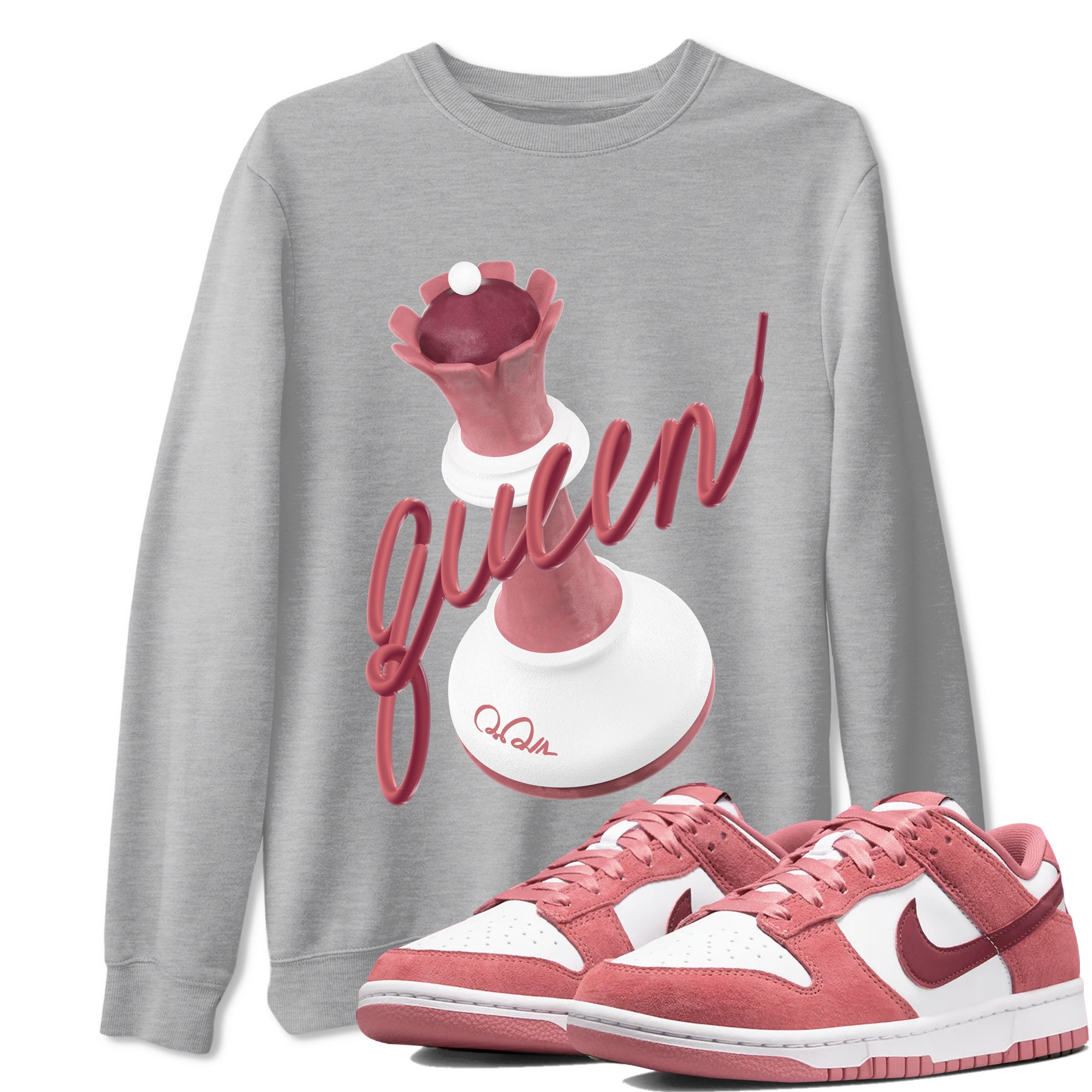 3D Queen snkmatch Tee - Dunk Valentines Day 2024