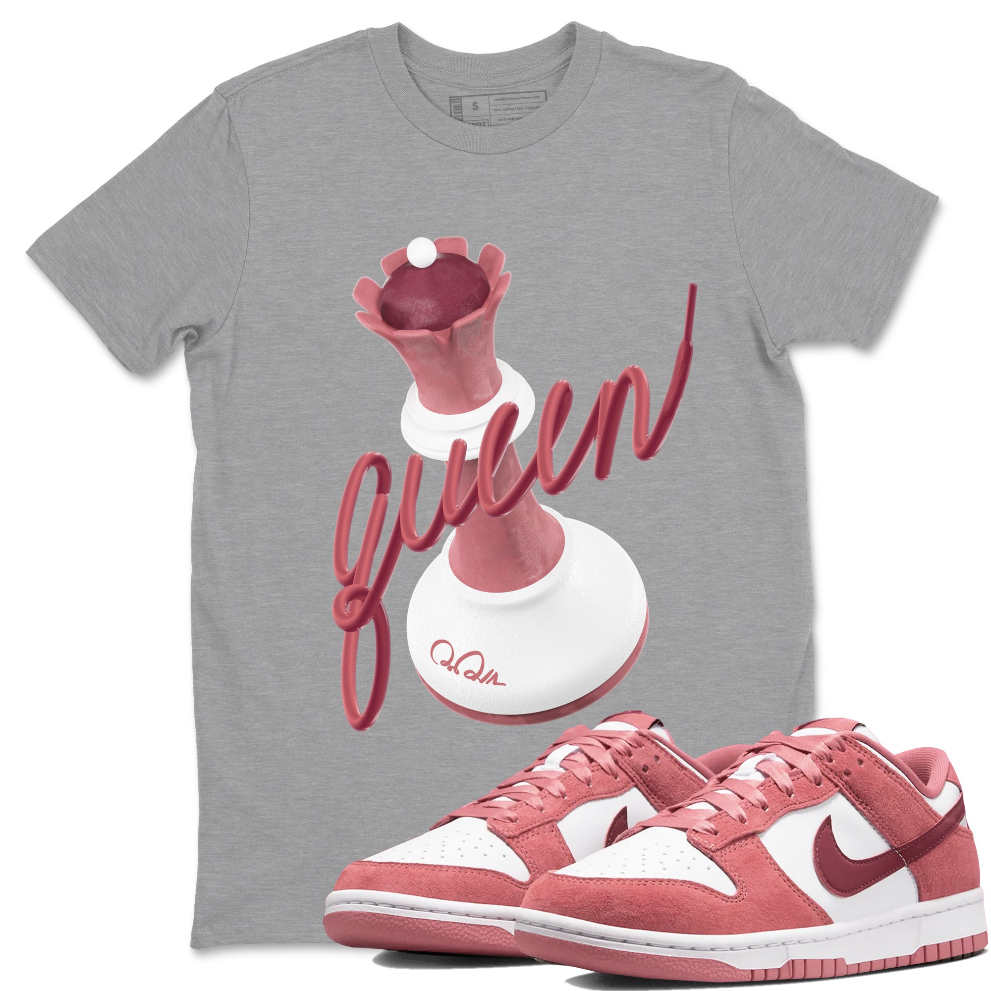 3D Queen snkmatch Tee - Dunk Valentines Day 2024