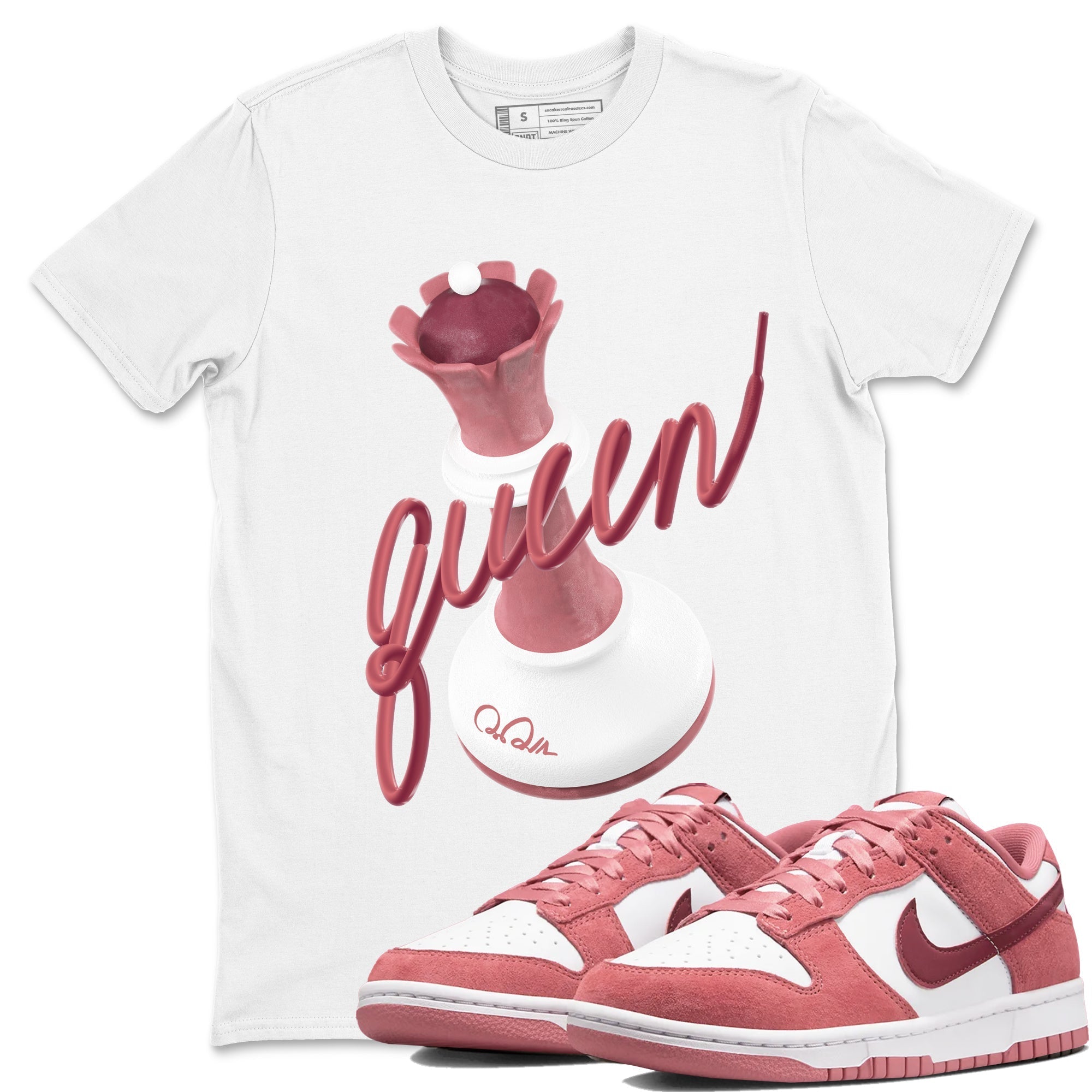 3D Queen snkmatch Tee - Dunk Valentines Day 2024
