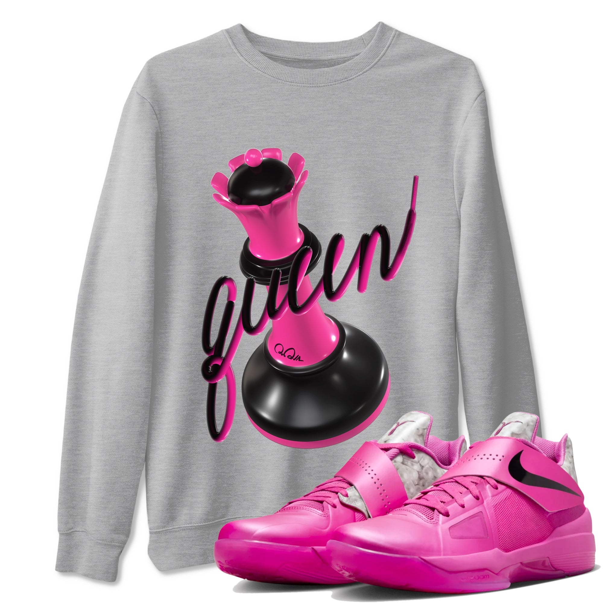 3D Queen snkmatch Tees - KD 4 Aunt Pearl