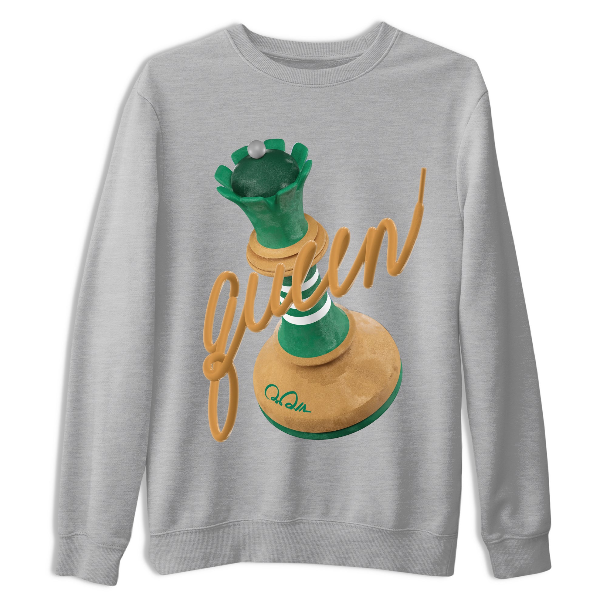 3D Queen snkmatch Tee - Samba Collegiate Green Gum