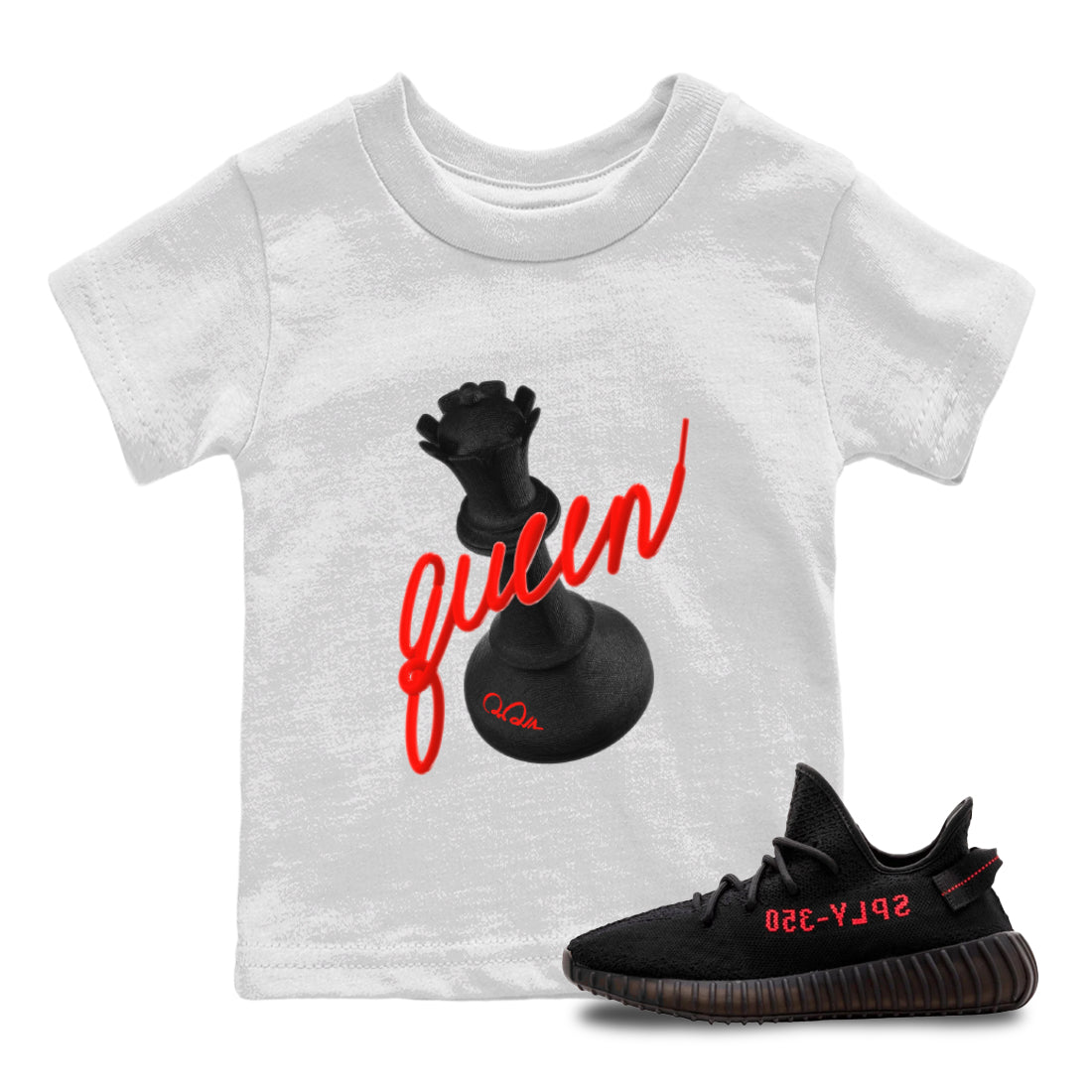 3D Queen snkmatch Tee Kids - Yeezy 350 Bred