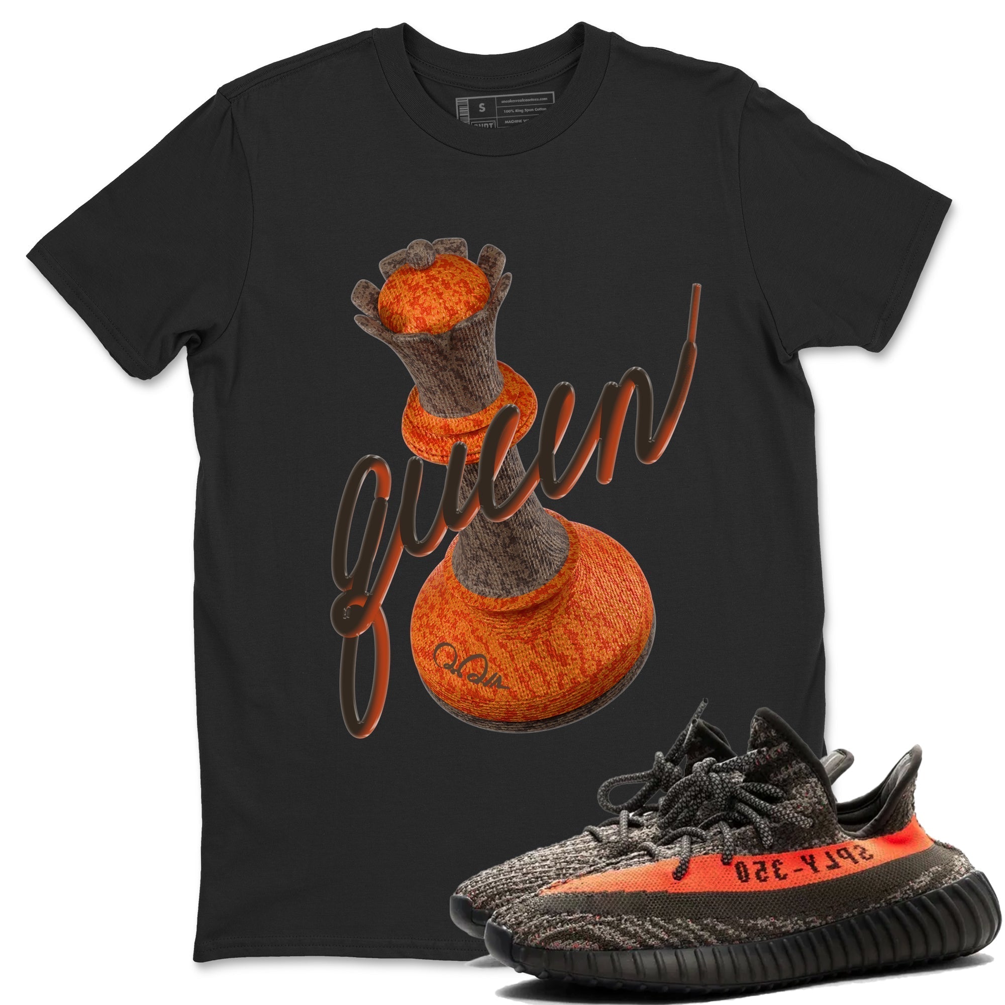 3D Queen snkmatch Tee - Yeezy 350 Carbon Beluga