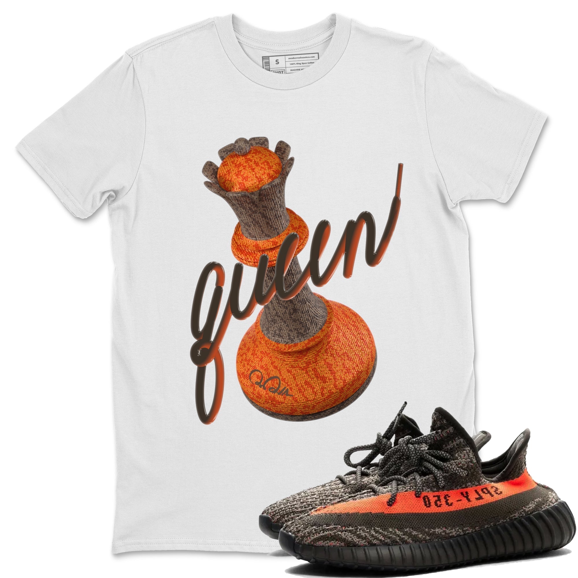 3D Queen snkmatch Tee - Yeezy 350 Carbon Beluga