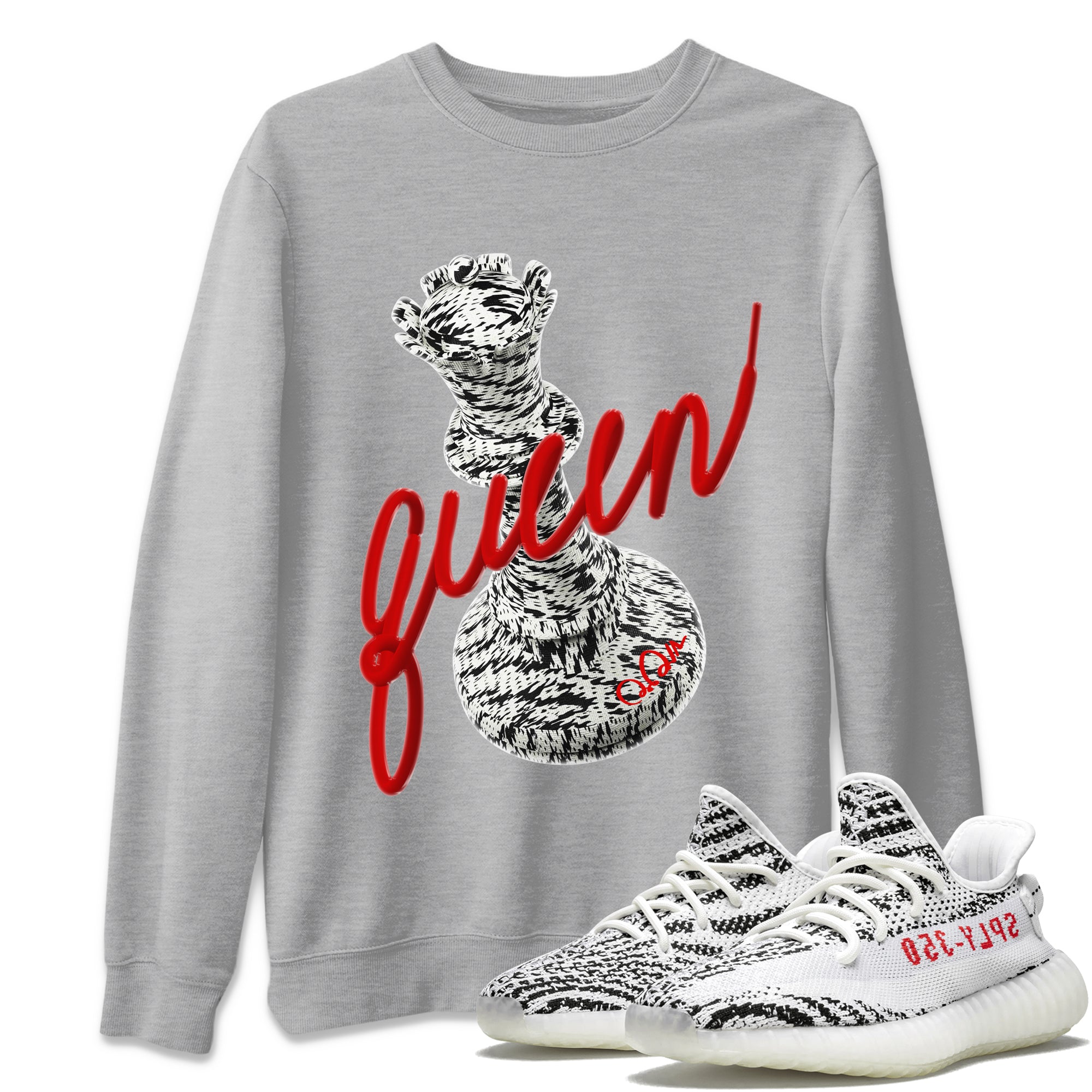 3D Queen Unisex Tops - Yeezy 350 Zebra