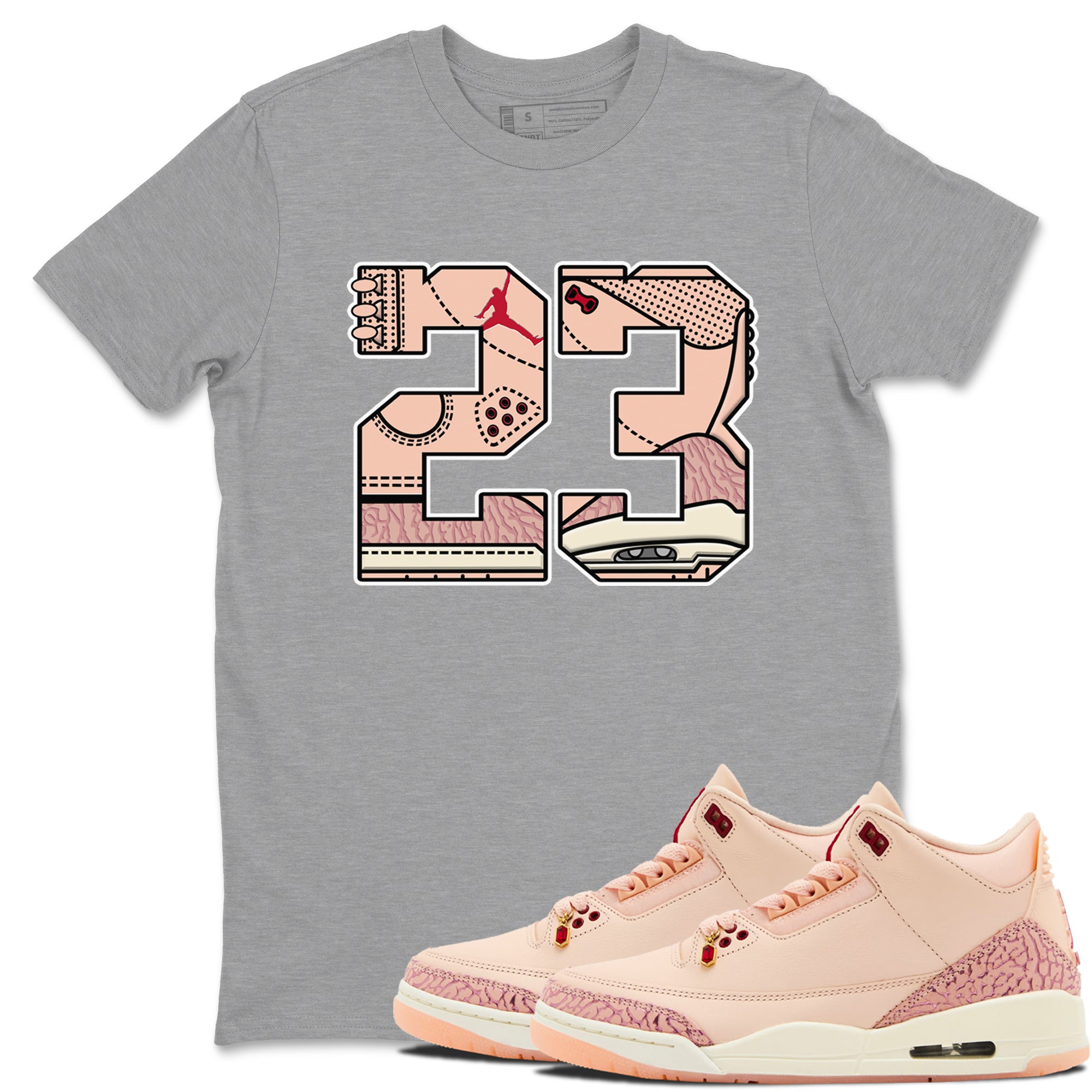 23 snkmatch Tees - Air Jordan 3 Valentines Day