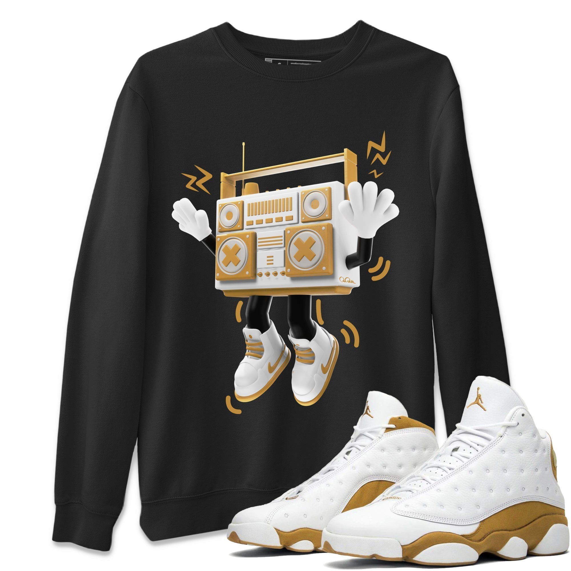 90s Radio Boy Unisex Tops - Air Jordan 13 Wheat