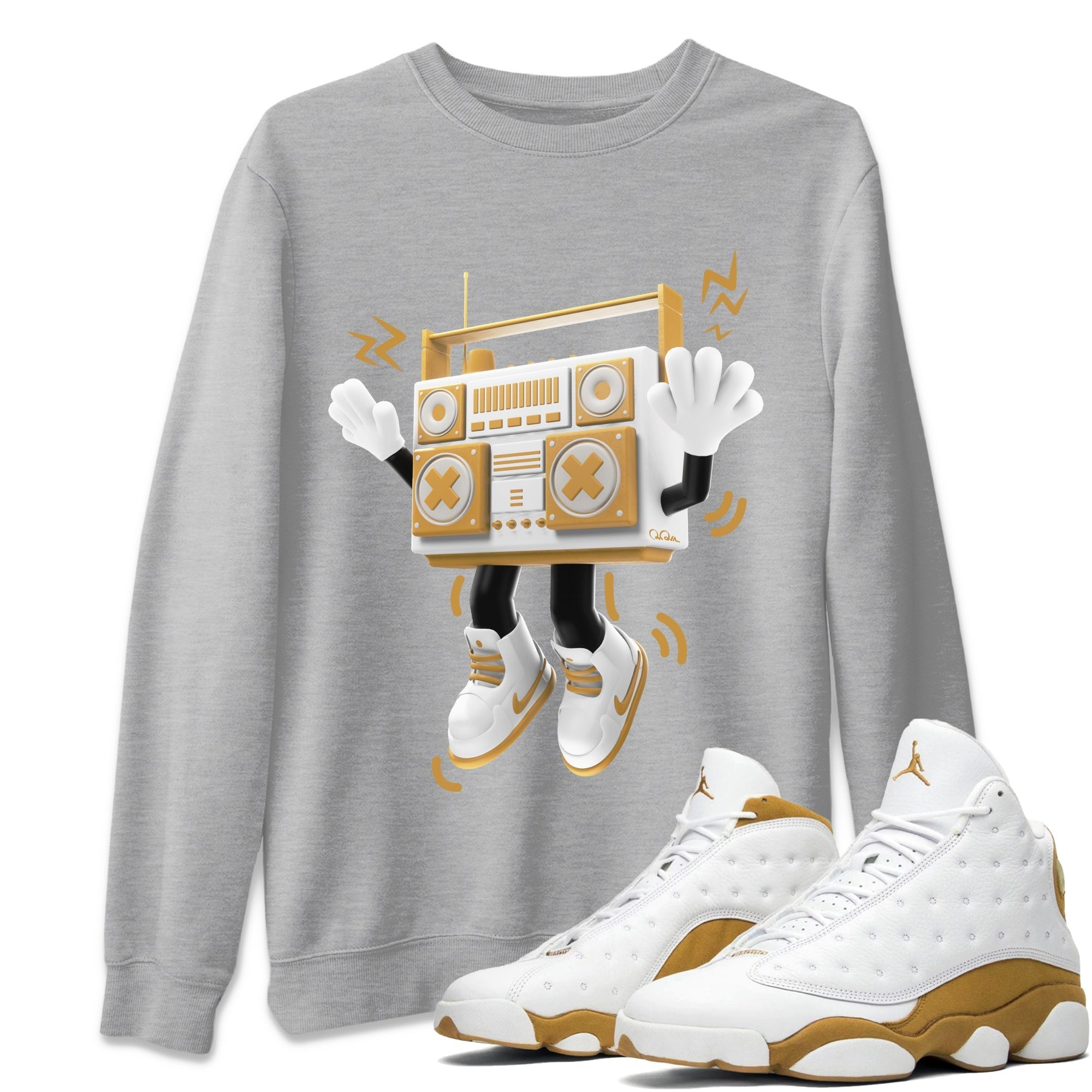 90s Radio Boy Unisex Tops - Air Jordan 13 Wheat