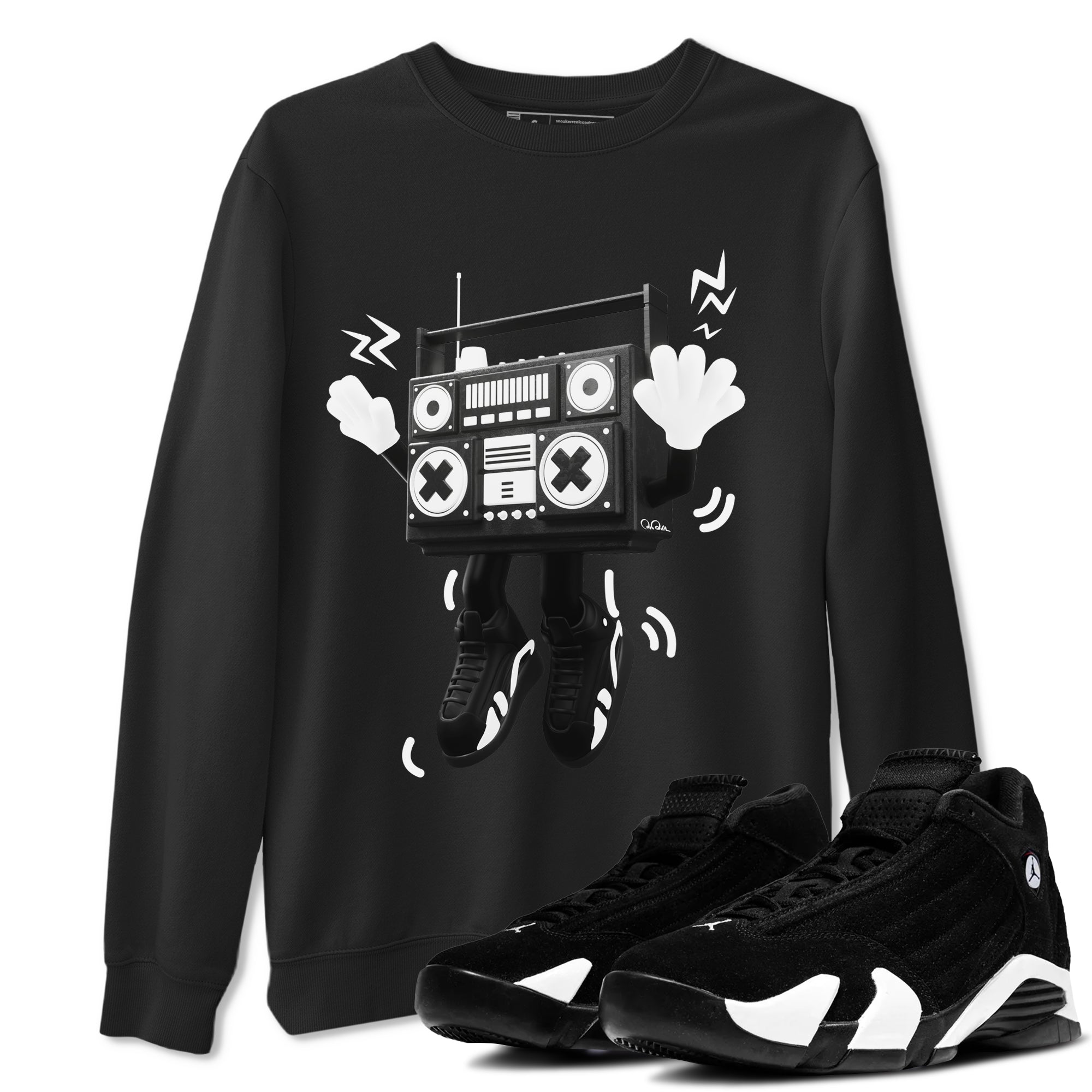 90s Radio Boy snkmatch Tee - Air Jordan 14 Panda