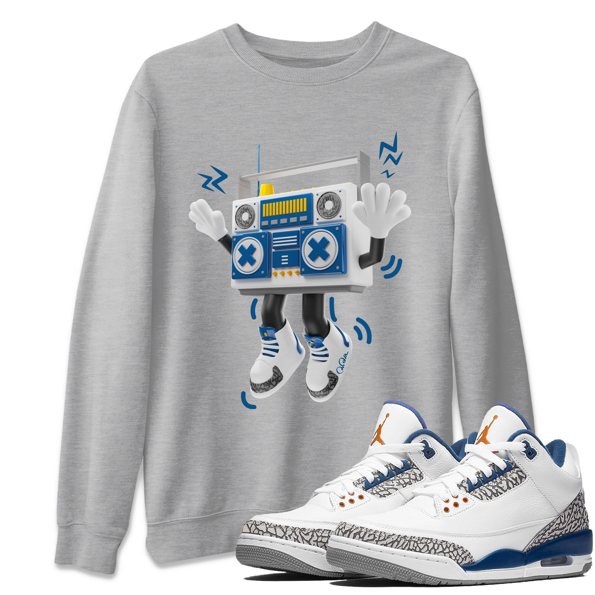 90s Radio Boy Unisex Tops - Air Jordan 3 Wizards