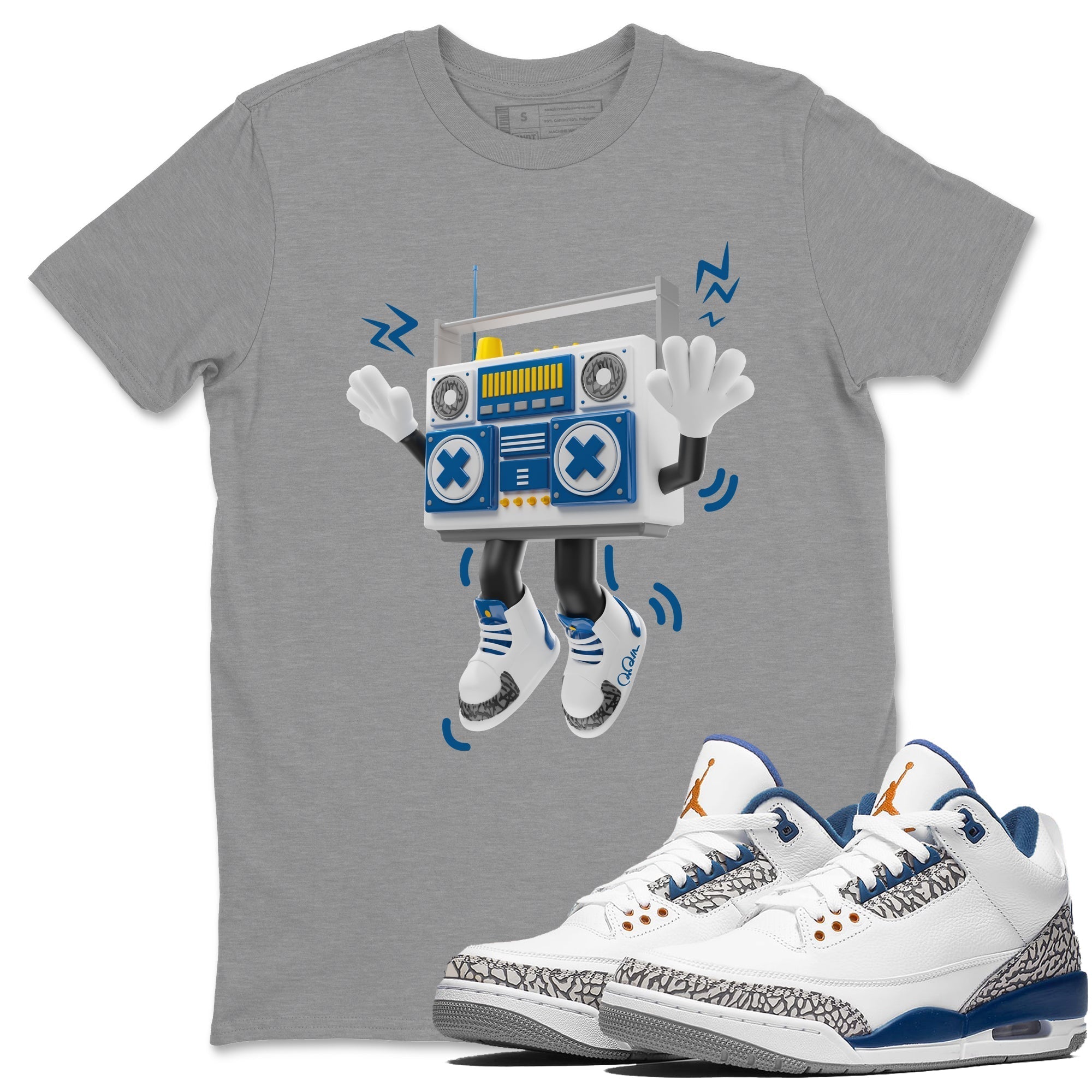 90s Radio Boy Unisex Tops - Air Jordan 3 Wizards