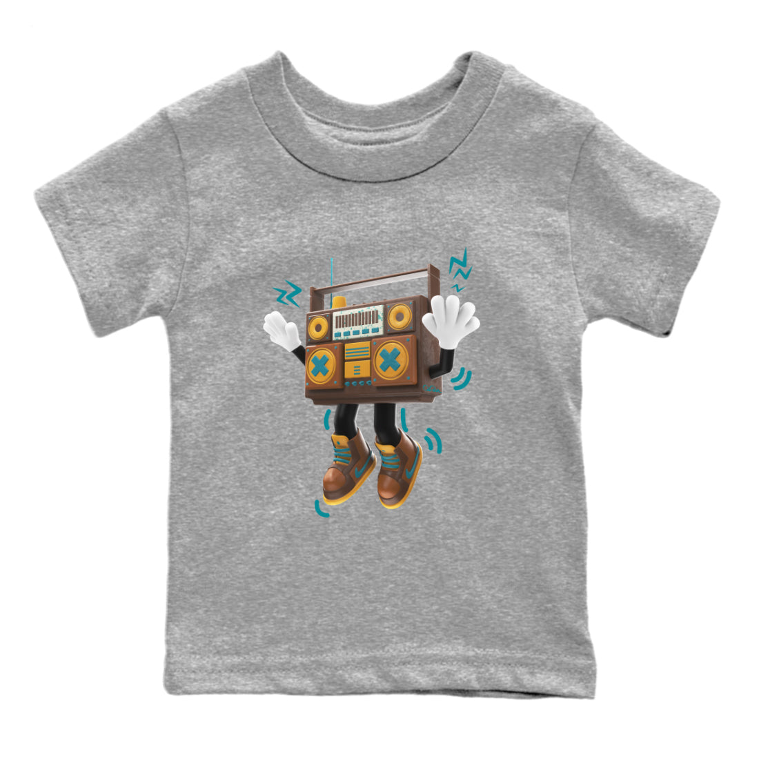 90s Radio Boy snkmatch Tee Kids - Air Jordan 4 Cacao Wow