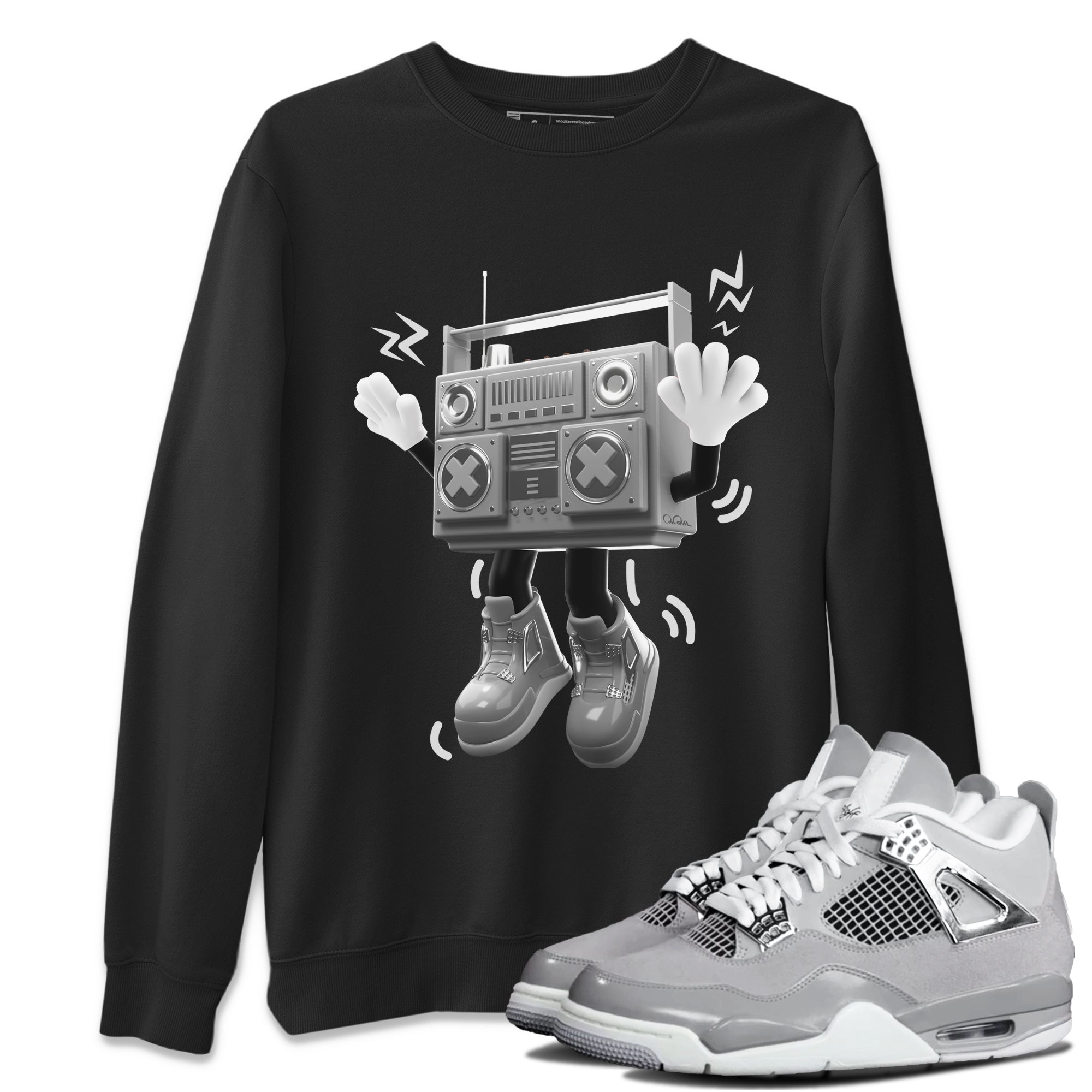 90s Radio Boy snkmatch Tee - Air Jordan 4 Frozen Moments