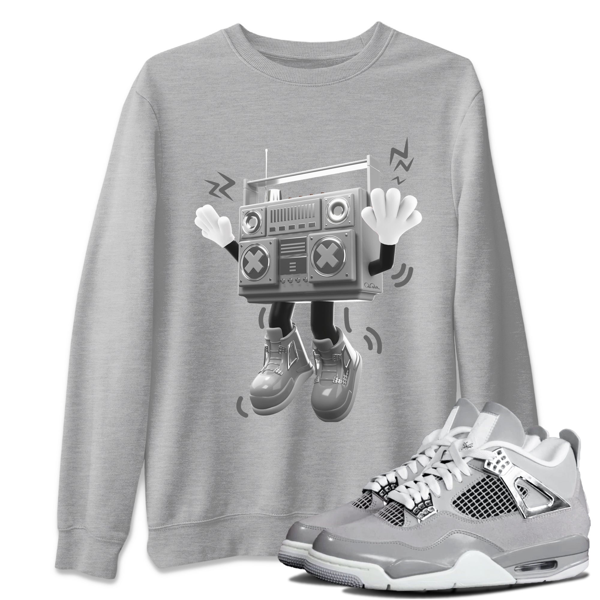 90s Radio Boy snkmatch Tee - Air Jordan 4 Frozen Moments