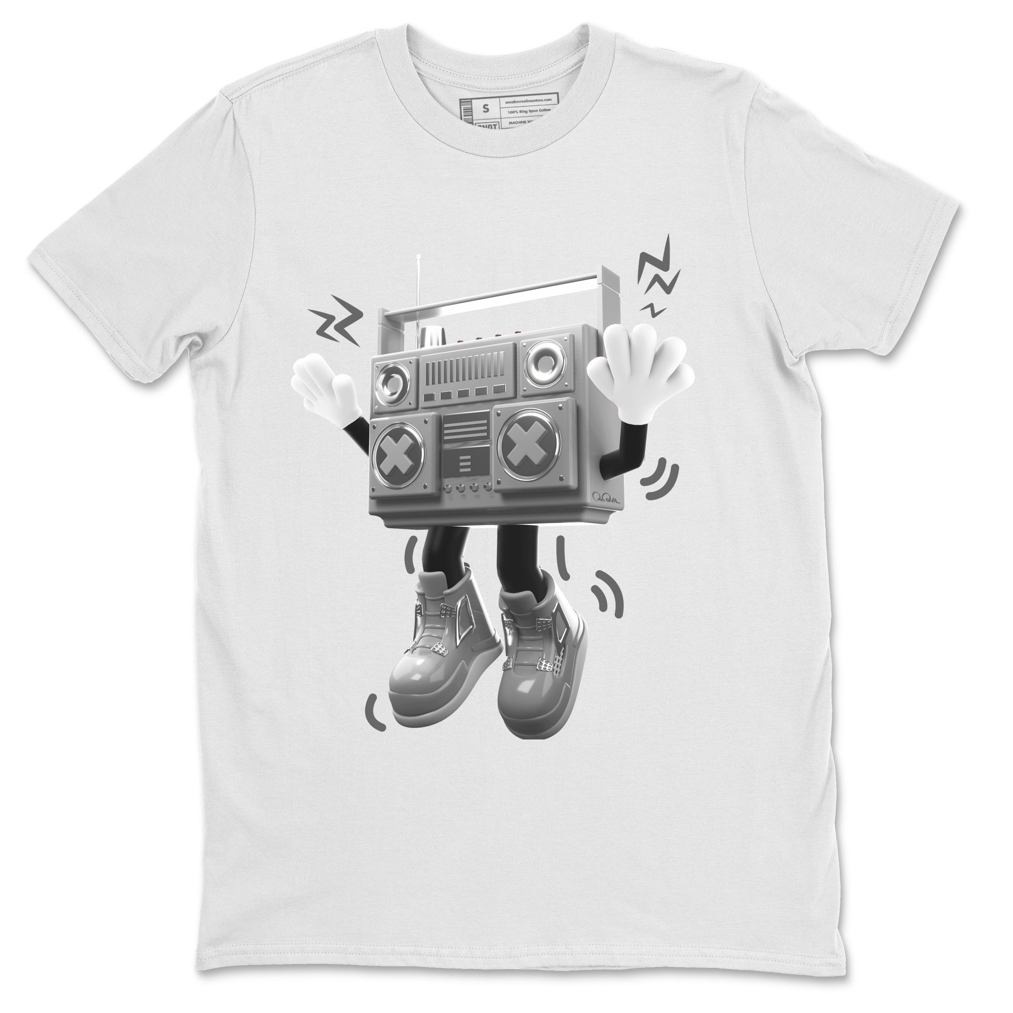 90s Radio Boy snkmatch Tee - Air Jordan 4 Frozen Moments