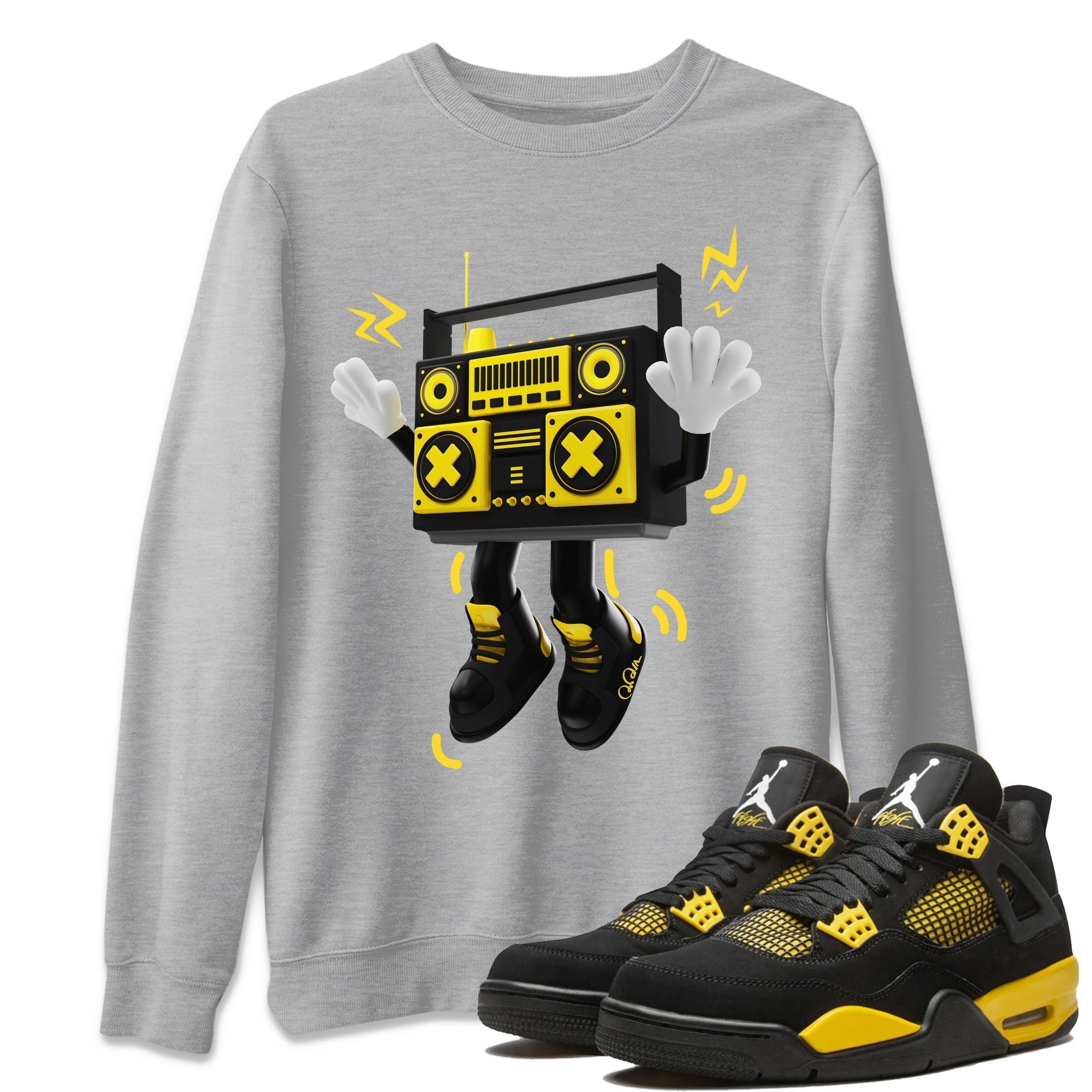 90s Radio Boy Unisex Tops - Air Jordan 4 Thunder