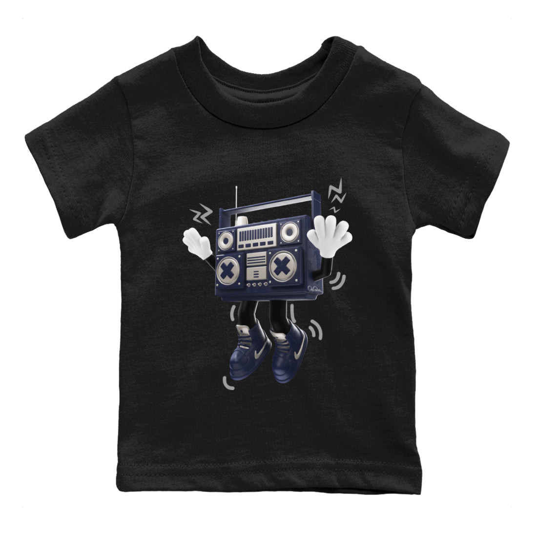 90s Radio Boy Kids Tops - Air Jordan 5 Georgetown
