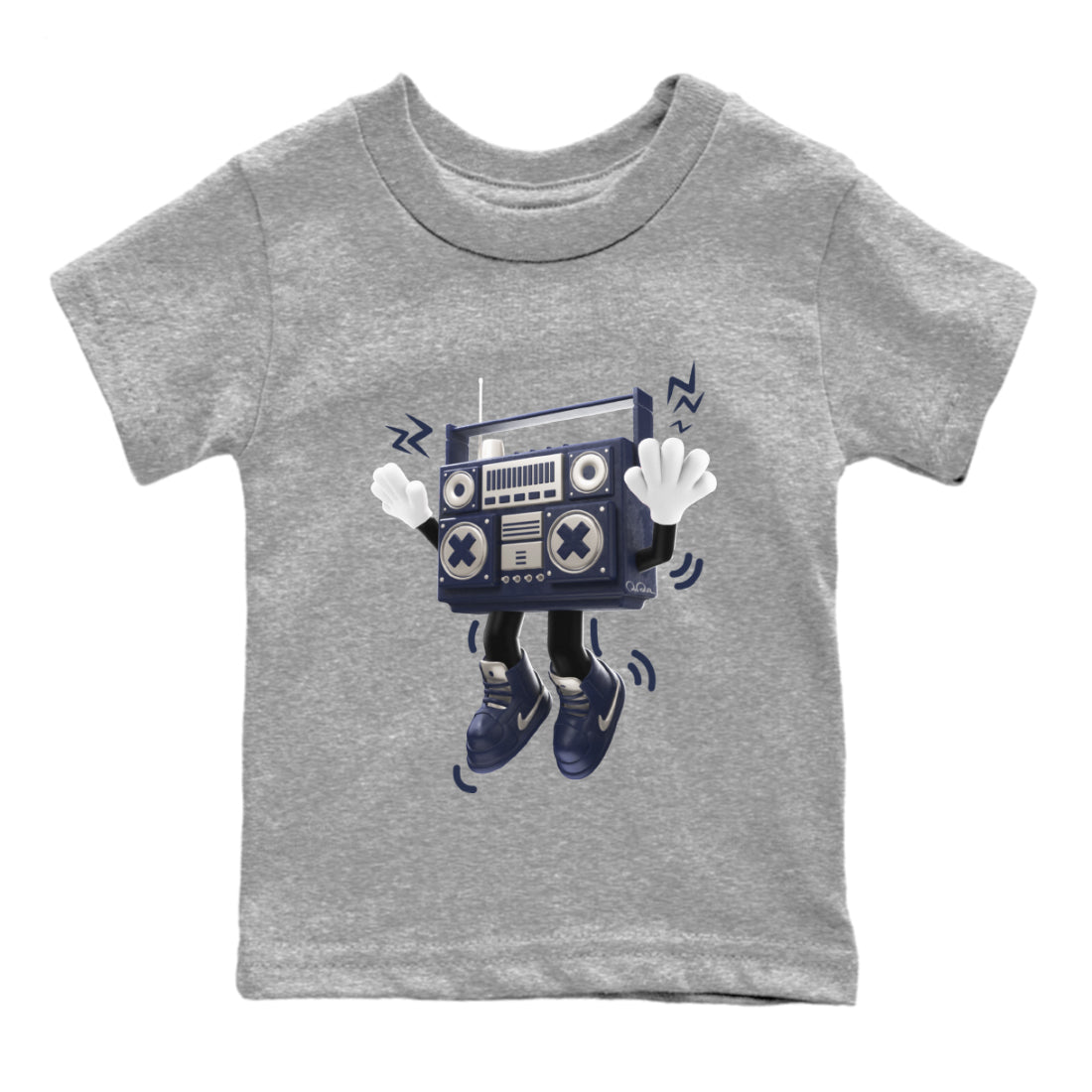 90s Radio Boy Kids Tops - Air Jordan 5 Georgetown