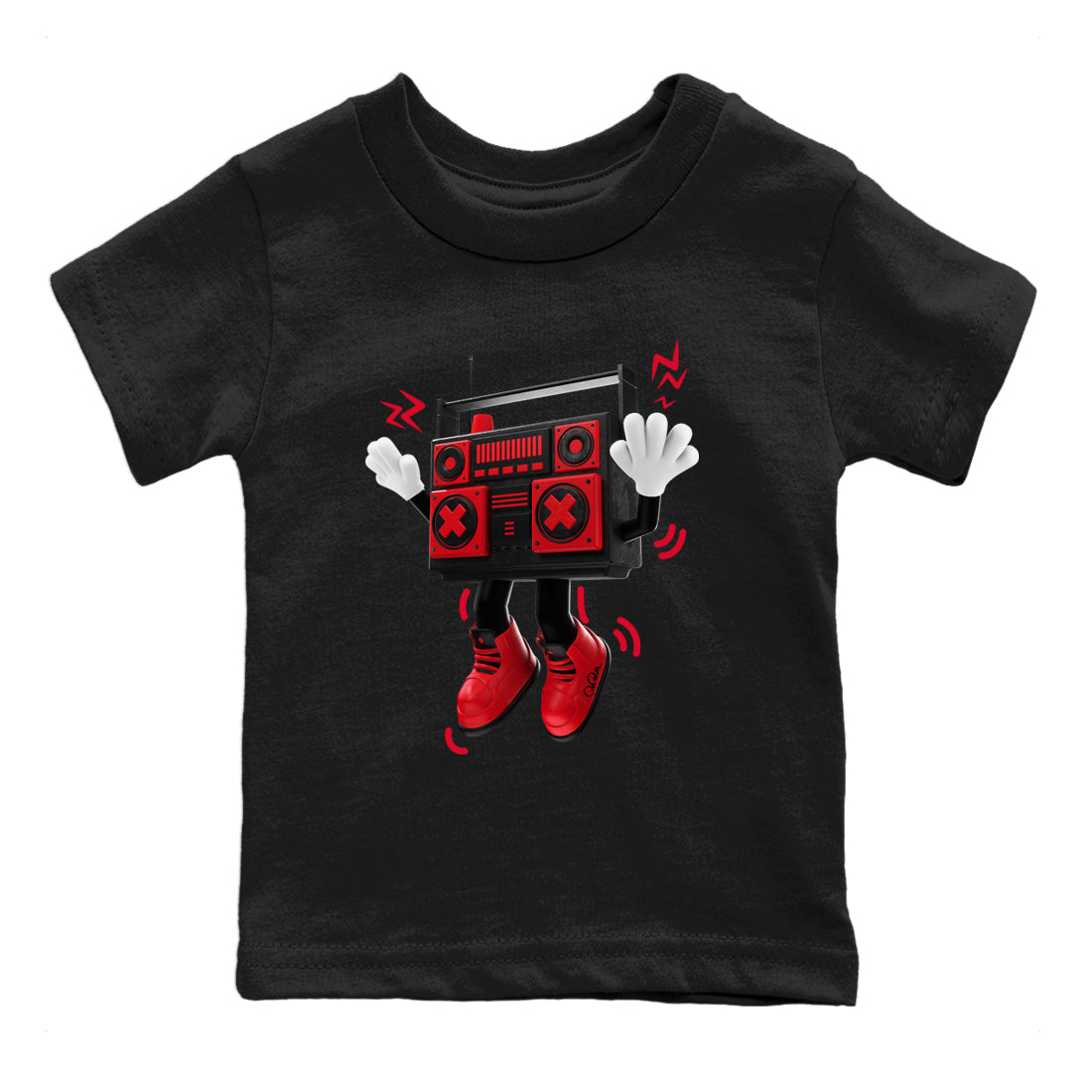 90s Radio Boy Kids Tops - Air Jordan 6 Toro Bravo