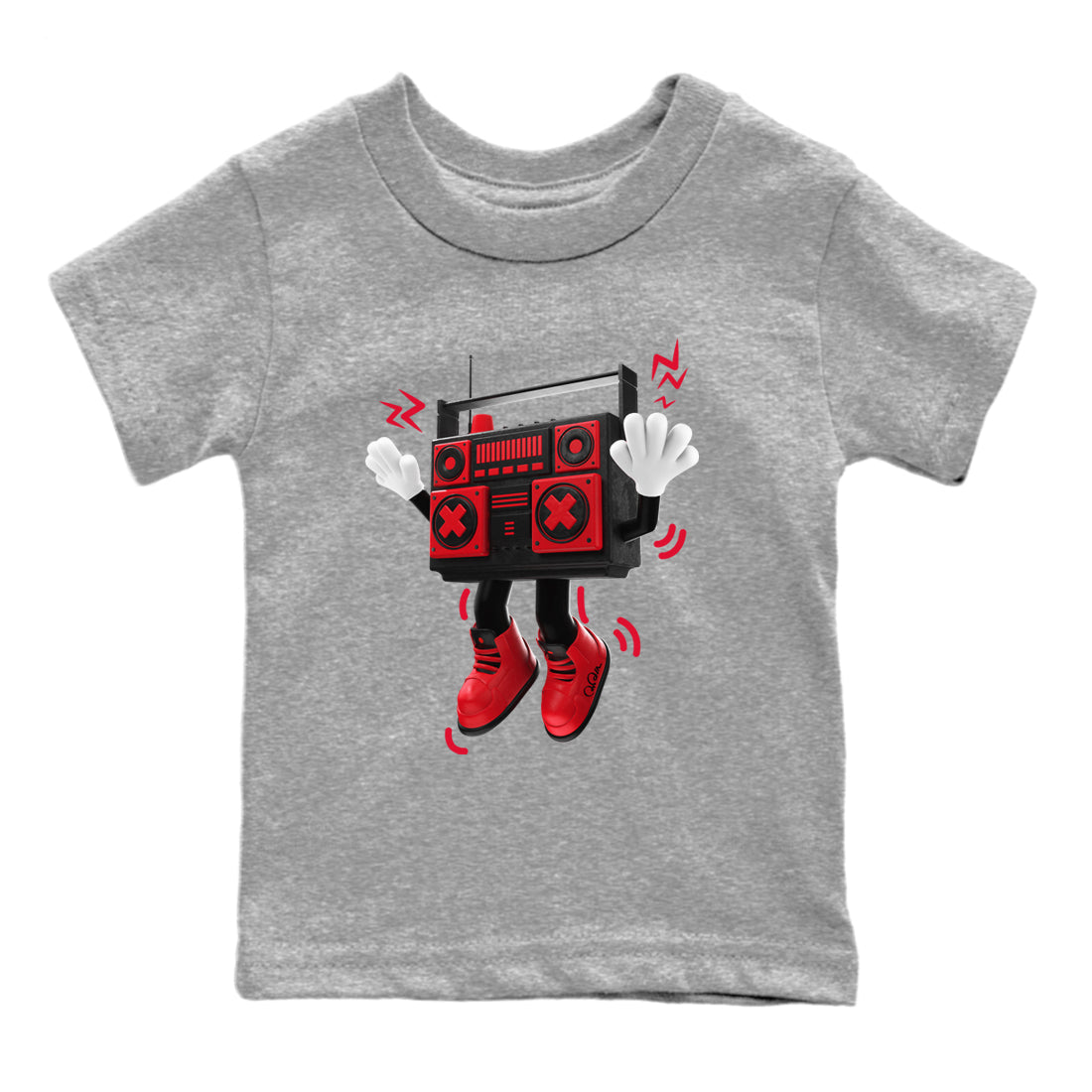 90s Radio Boy Kids Tops - Air Jordan 6 Toro Bravo