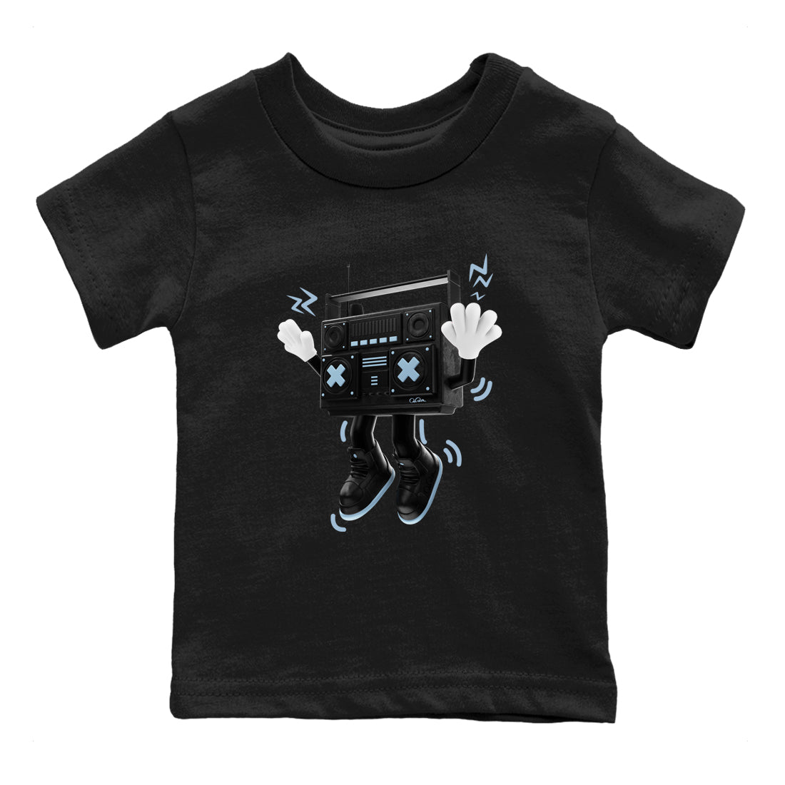 90s Radio Boy Kids Tops - Air Jordan 7 Chambray