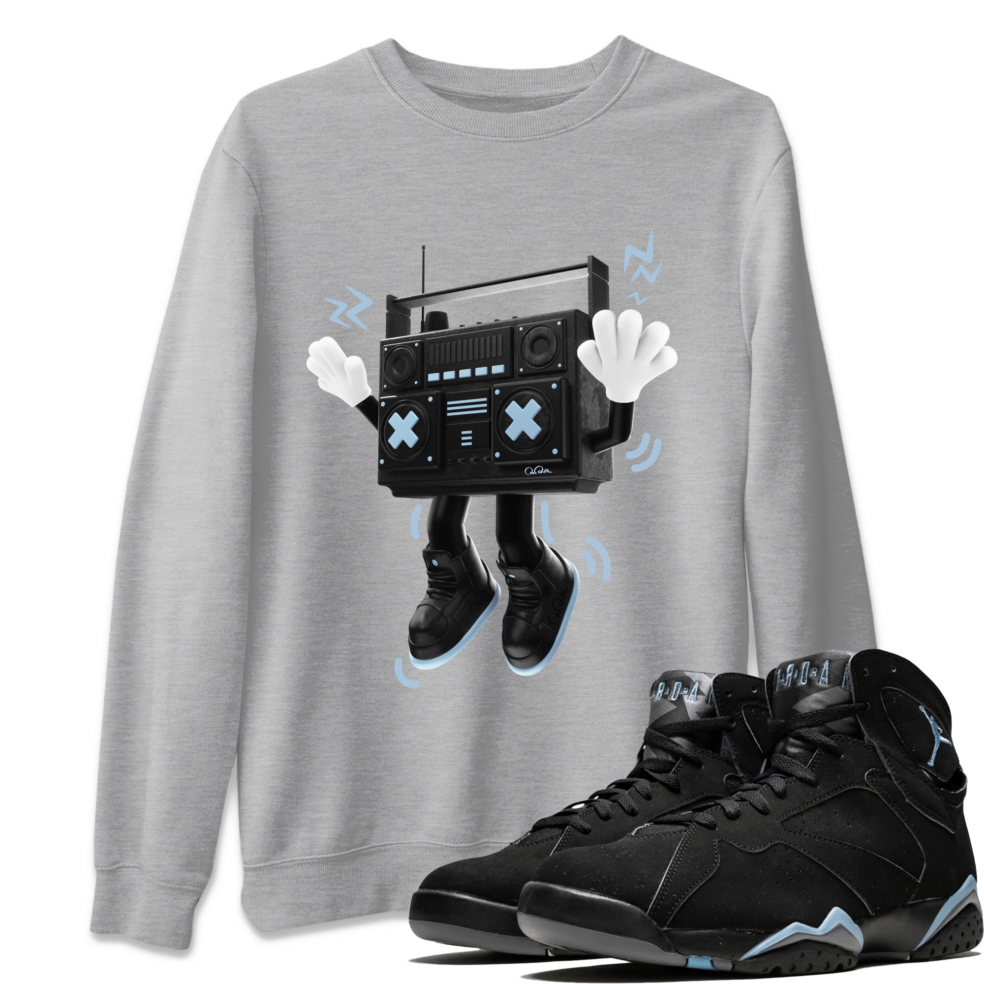 90s Radio Boy Unisex Tops - Air Jordan 7 Chambray