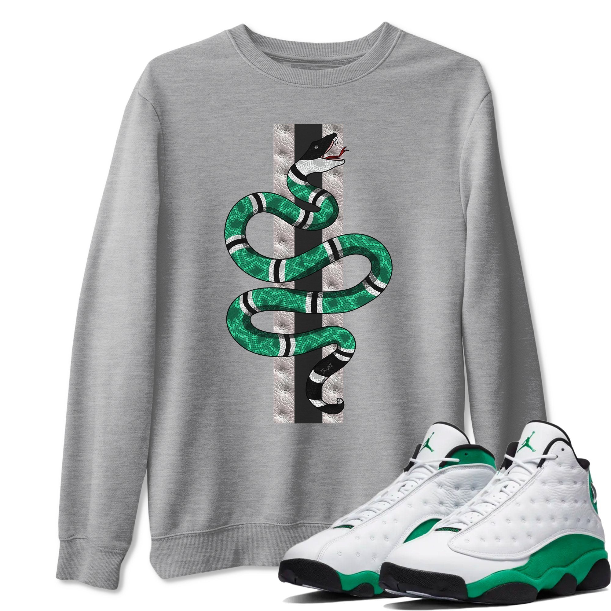 Snake Unisex Tops - Air Jordan 13 Lucky Green
