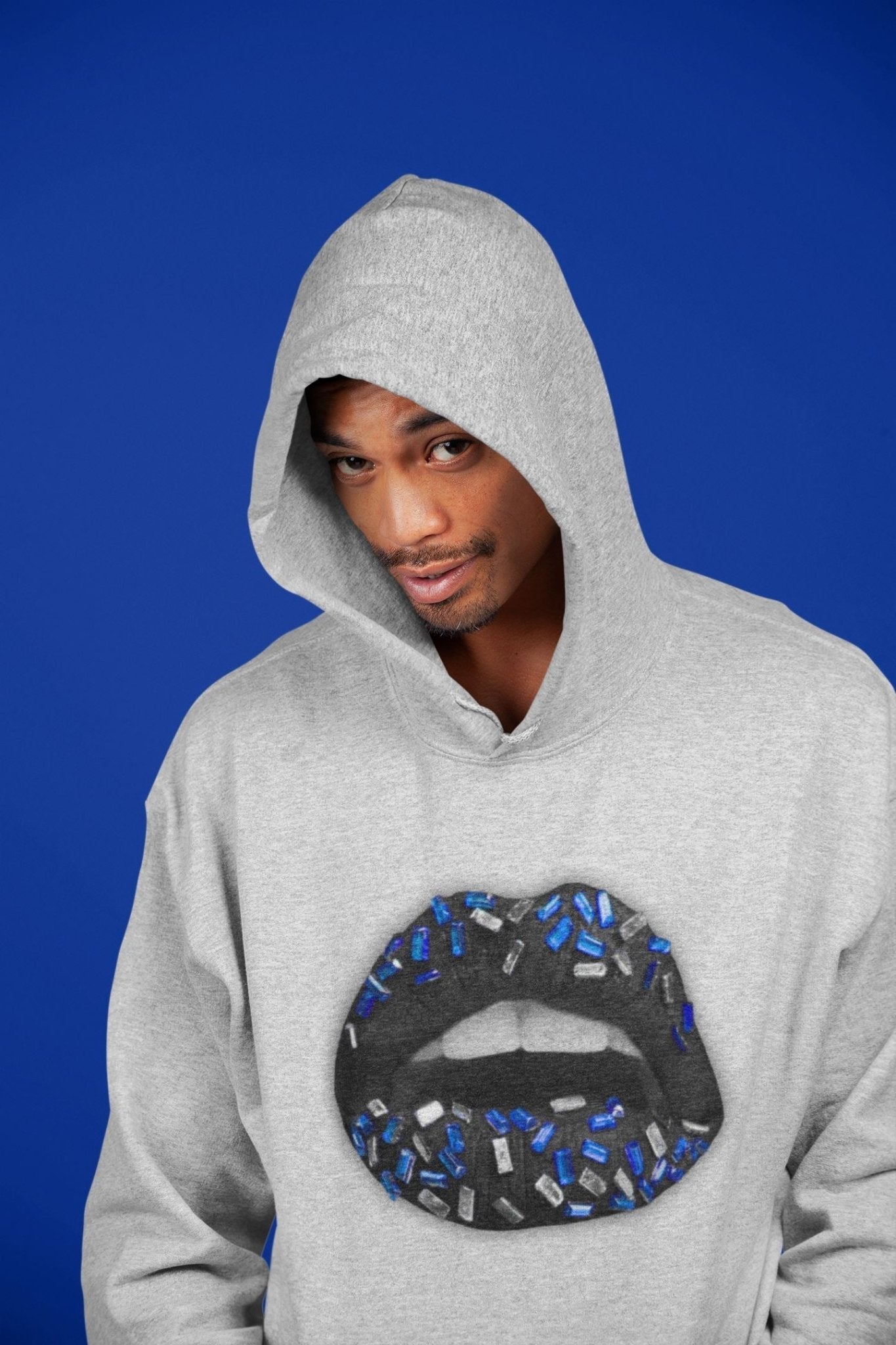 Lips Jewel Unisex Tops - Air Jordan 5 Racer Blue