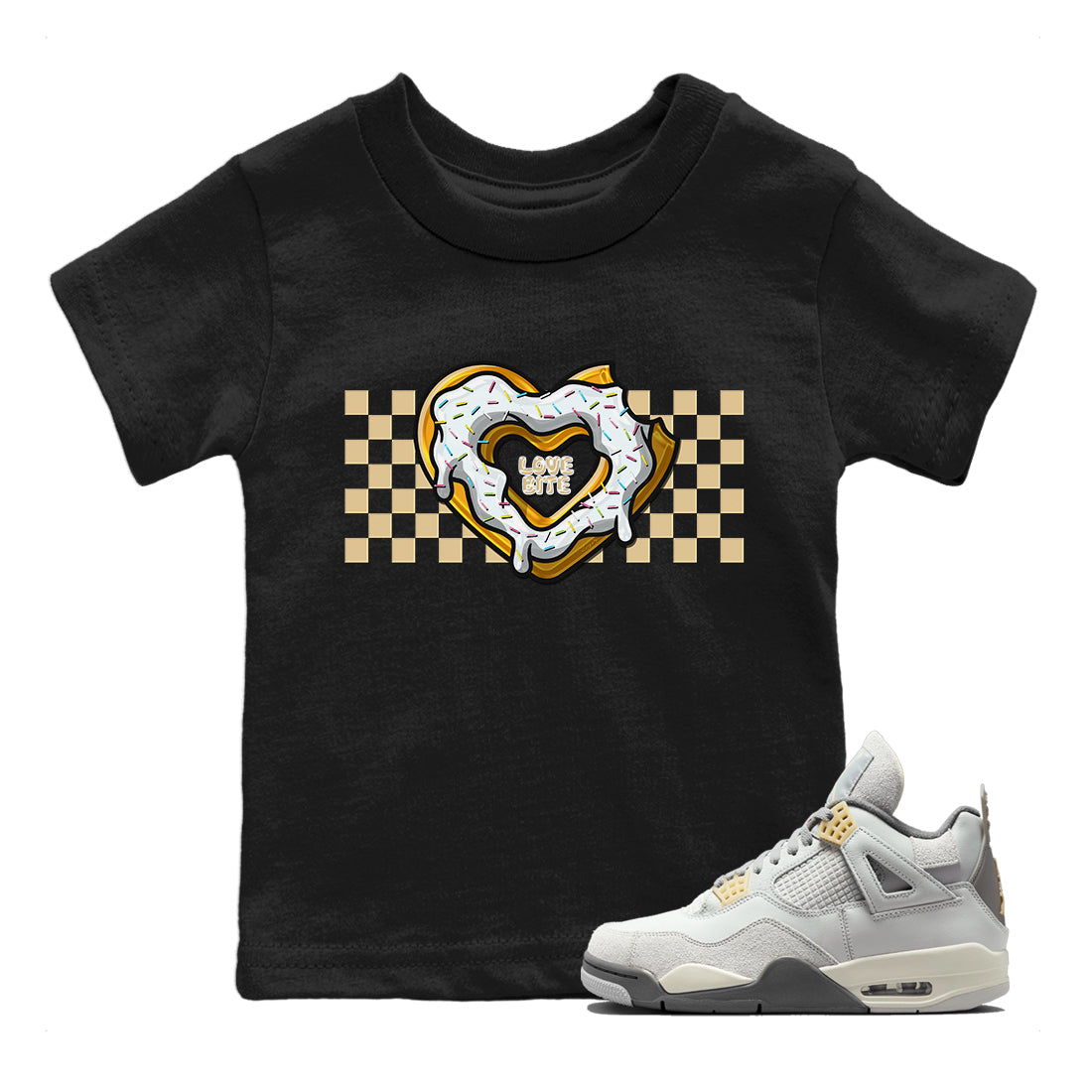 Love Bite Kids Tops - Air Jordan 4 Craft