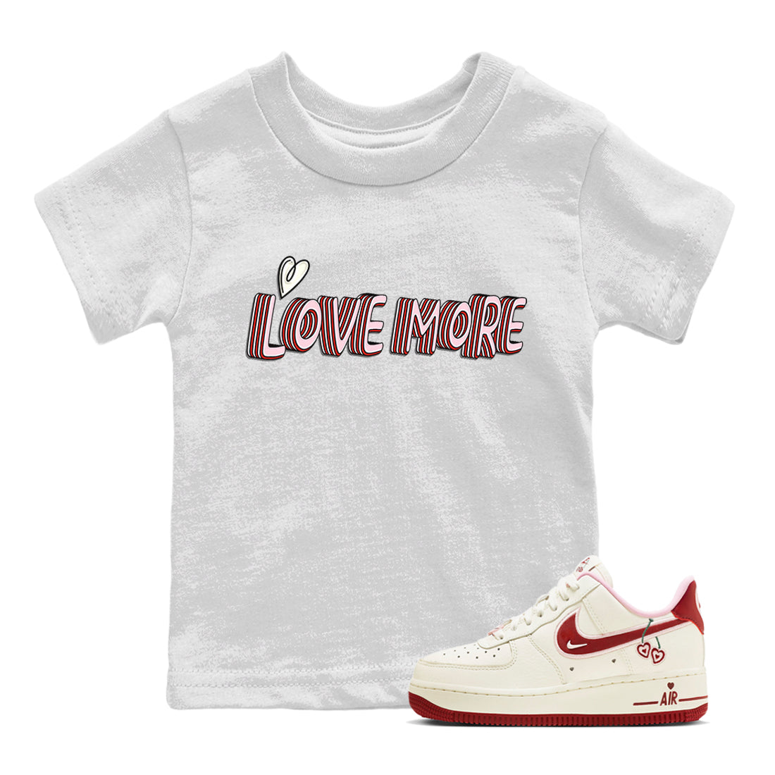 Love More Kids Tops - Air Force 1 Valentines Day